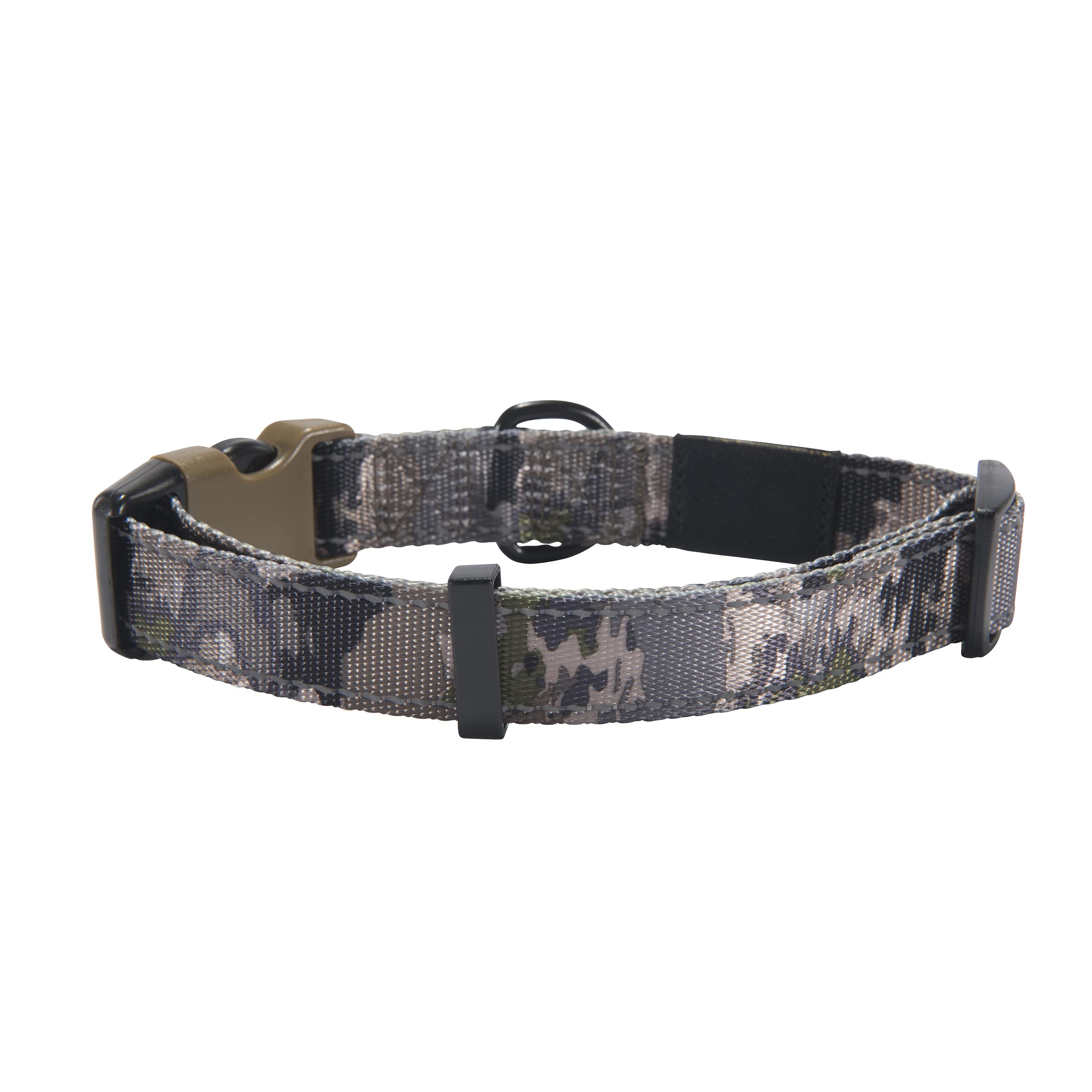 Browning Classic Preformance Webbing Pet Collar, Fully Adjustable, Available In Solid Colors And Camo Patterns, Ovix Camo, Large