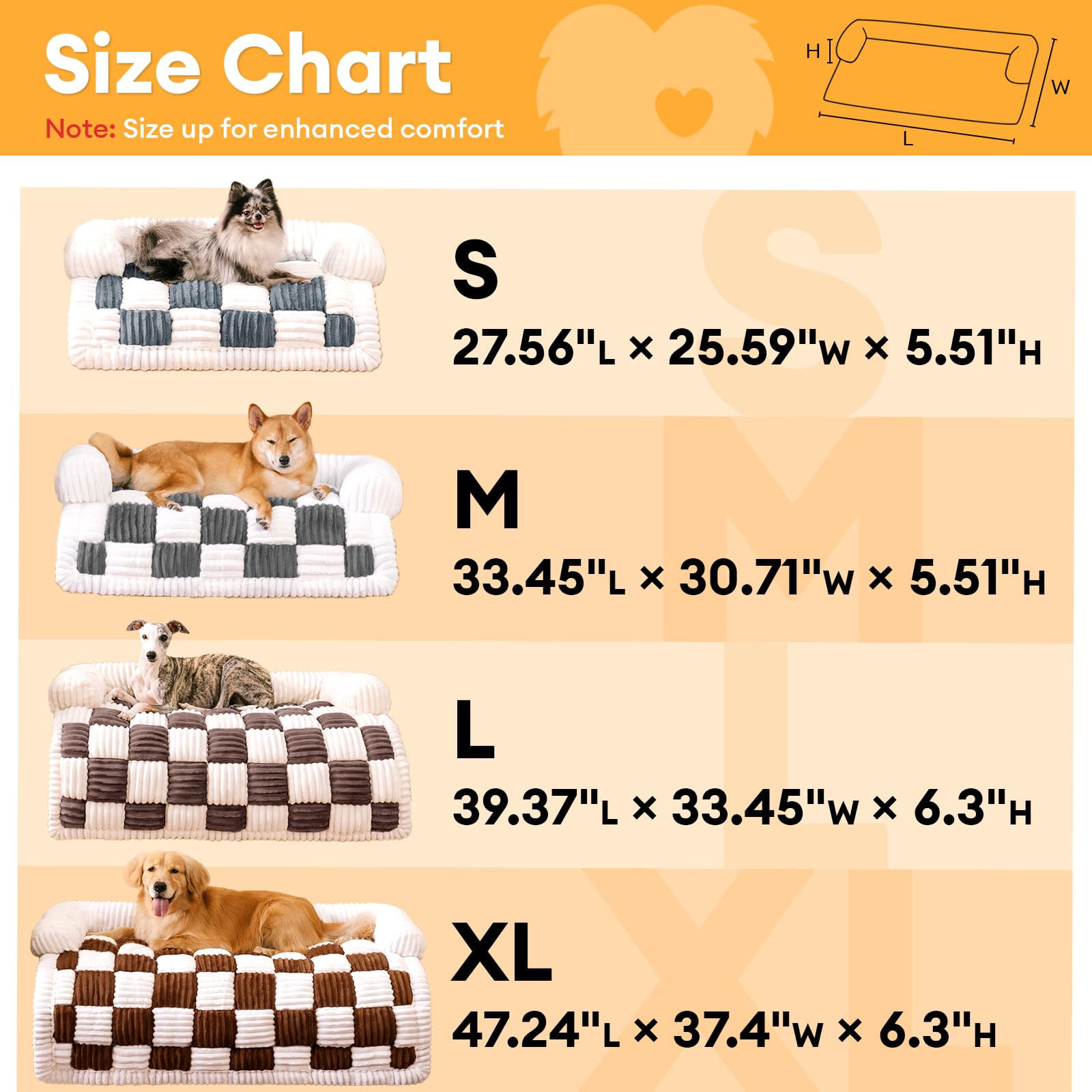 Funny Fuzzy Pet Couch Covers For Sofa, Dog Couch Bed For Furniture Protector, Pet Bed Mat, Couch Cover For Dogs Washable Non Sli