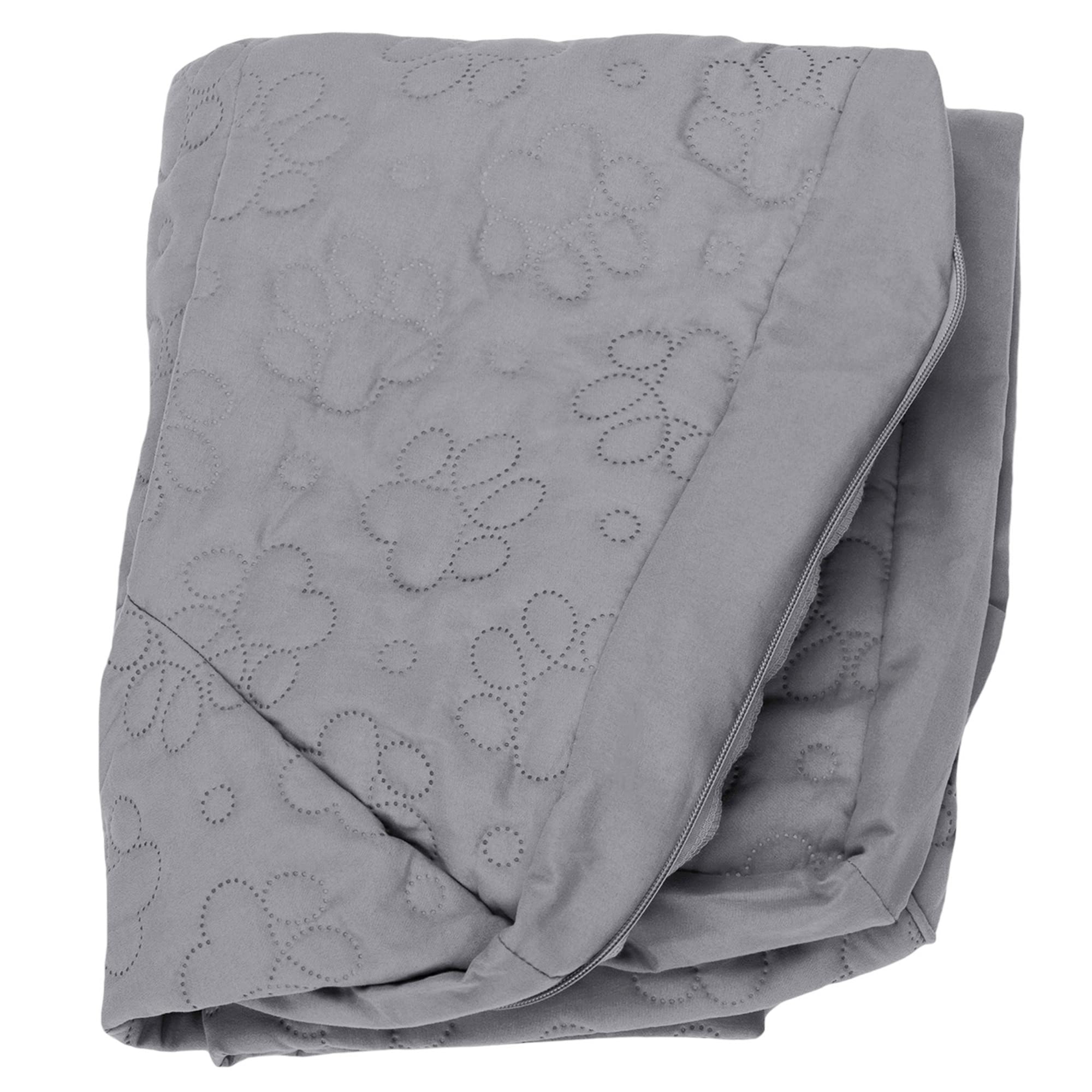 Furhaven Pinsonic Quilted Paw L Shaped Dog Bed Replacement Cover  Titanium, Large