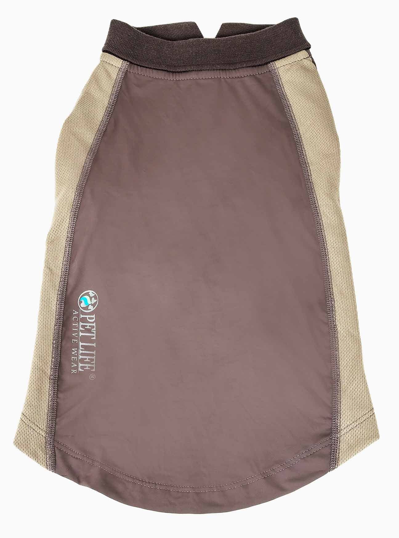 Pet Life ® Active 'Barko Pawlo' Stretchy Fitness and Yoga Dog T-Shirt - Dog Polo Featuring 4-Way Relax-Stretch and Quick Dry Technology - Performance and Reflective Pet T-Shirt Dog Clothes