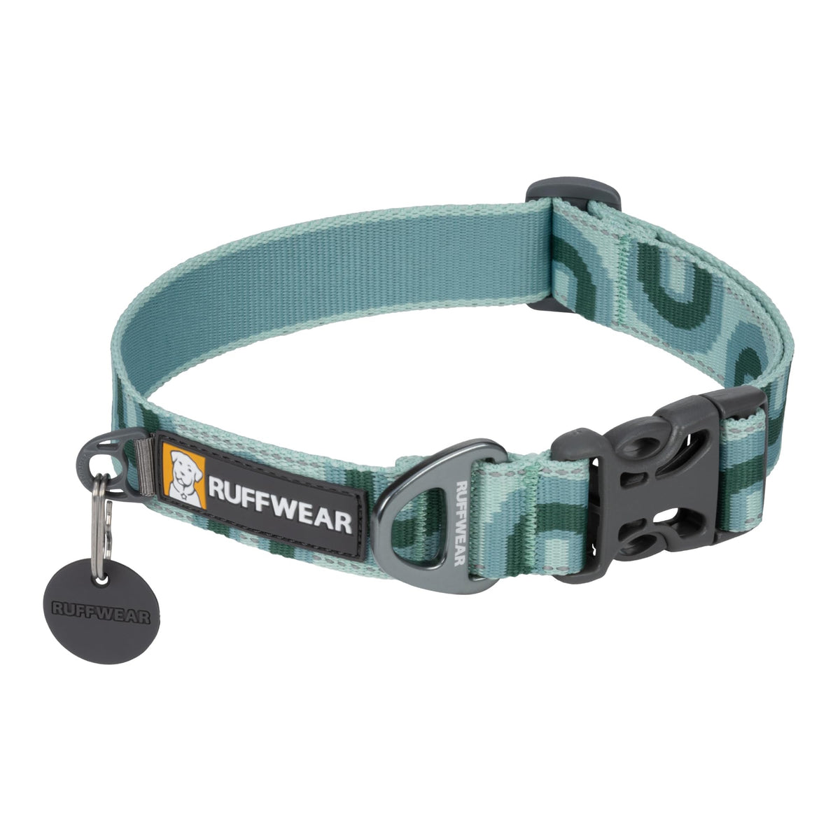 Ruffwear, Crag Dog Collar, Reflective And Comfortable Collar For Everyday Use, Grassy Oxbow, 20''-26''