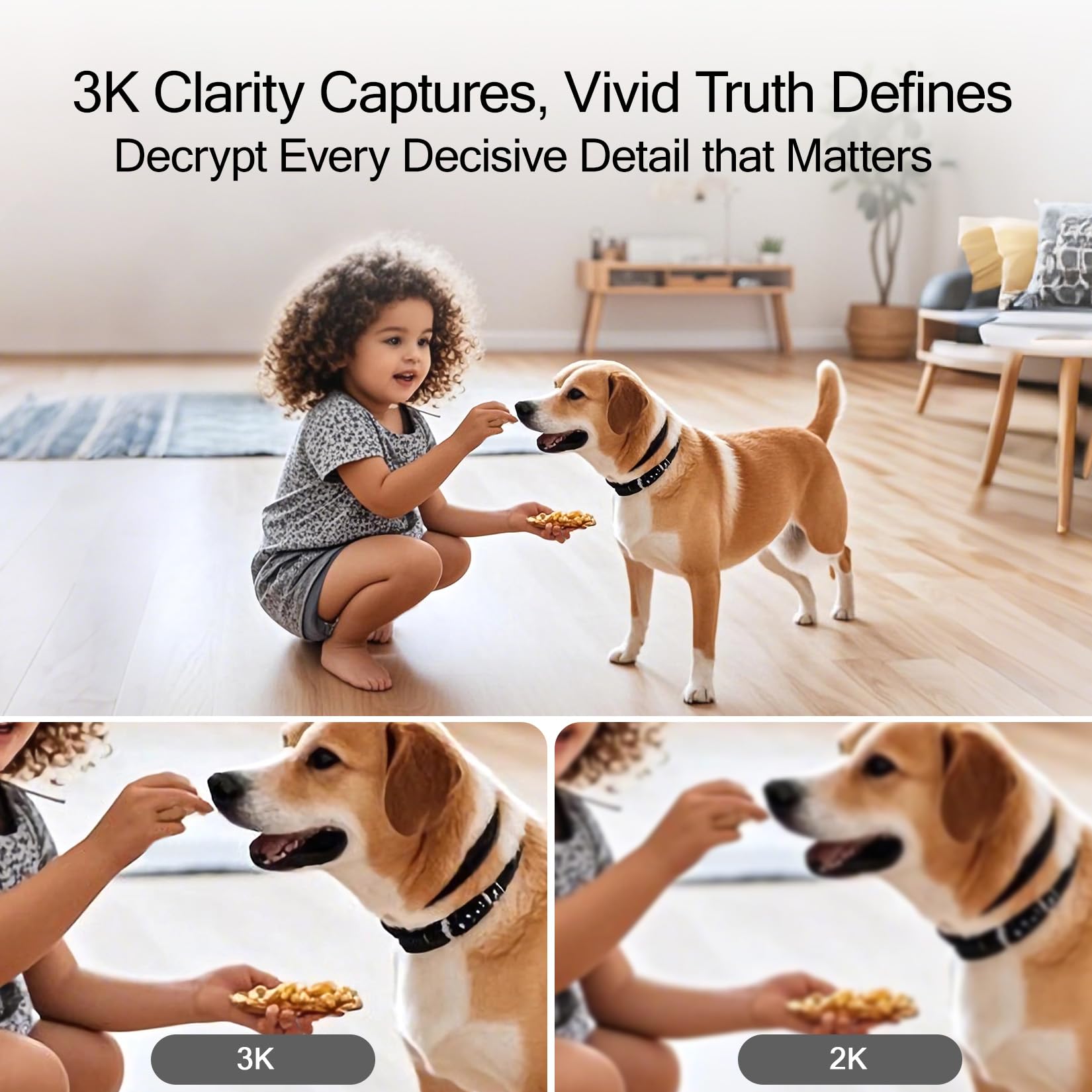 Cinmoore 3K 5Mp Pet/Dog Camera Indoor With Phone App, 5Ghz Wifi Cameras For Home Security Baby Camera Monitor, Ai Tracking W/Fac
