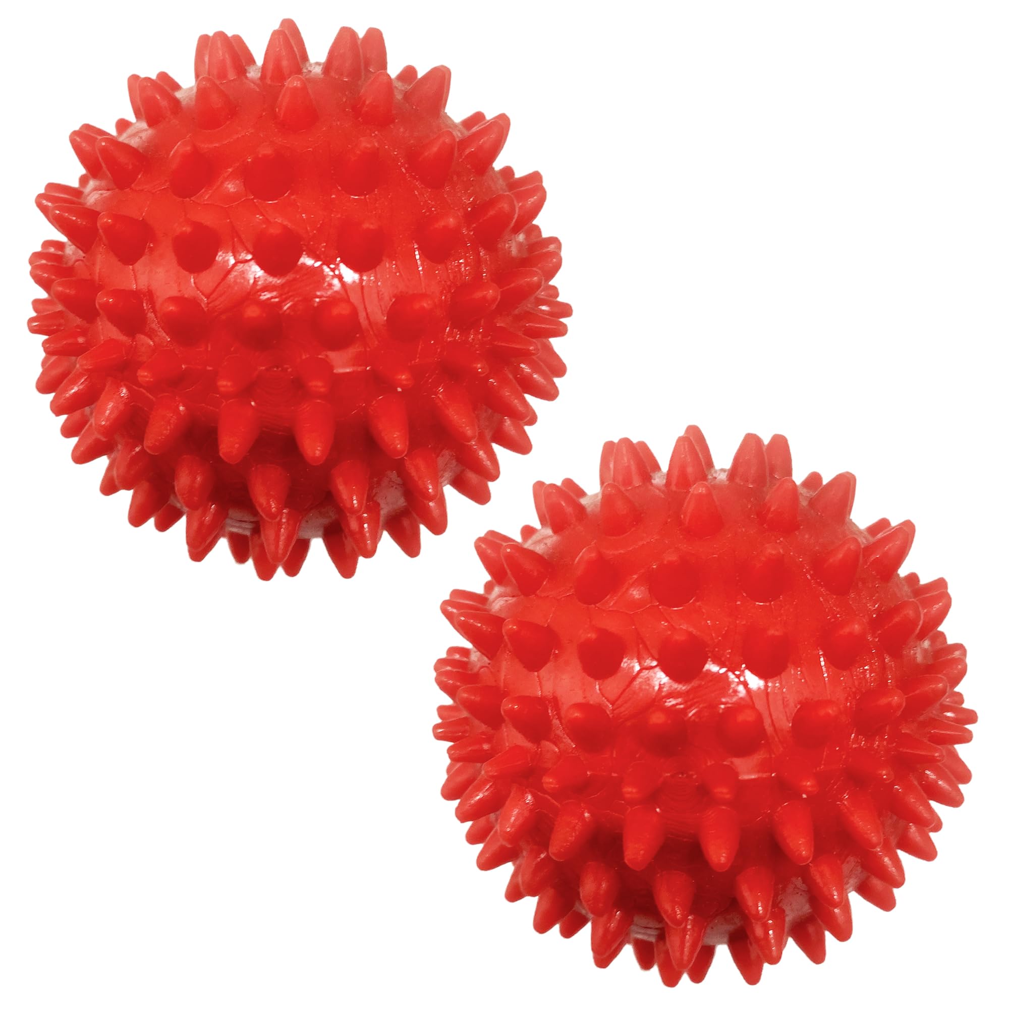 Zulono Hard Rubber Spike Ball for Dog Teeth Cleaning, Gums Massage, Fetch Games, Durable and Bouncy Toy for Aggressive Chewers 