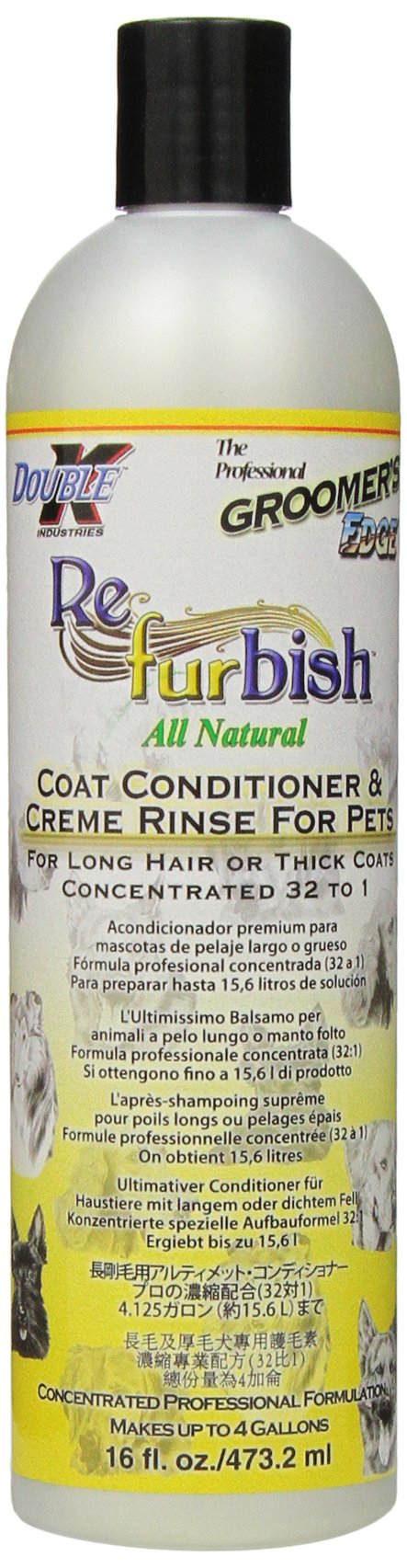 Groomer'S Edge Re-Fur-Bish Pet Conditioner, 16-Ounce