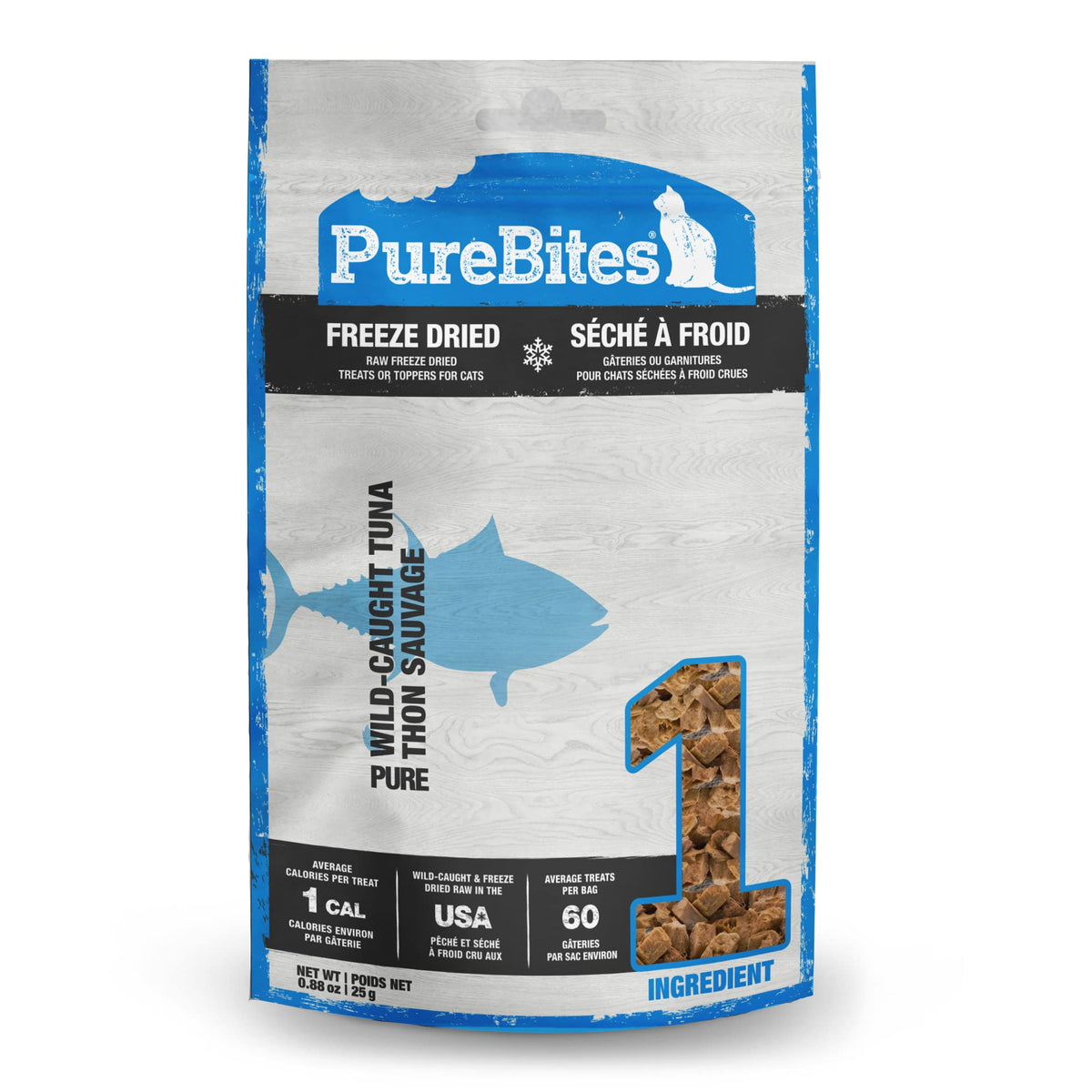 Purebites Tuna Freeze Dried Cat Treats, 0.88Oz | 25G - Value Size