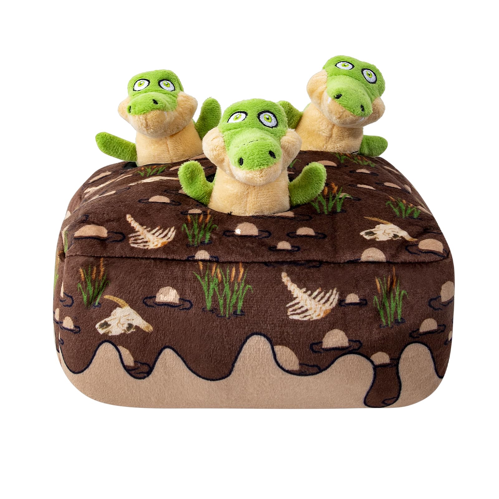 Hollypet Squeaky Dog Toy, Interactive Plush Hide and Seek Dog Toys for Small Medium Sized Dogs and Non-Aggressive Chewers, Puppy