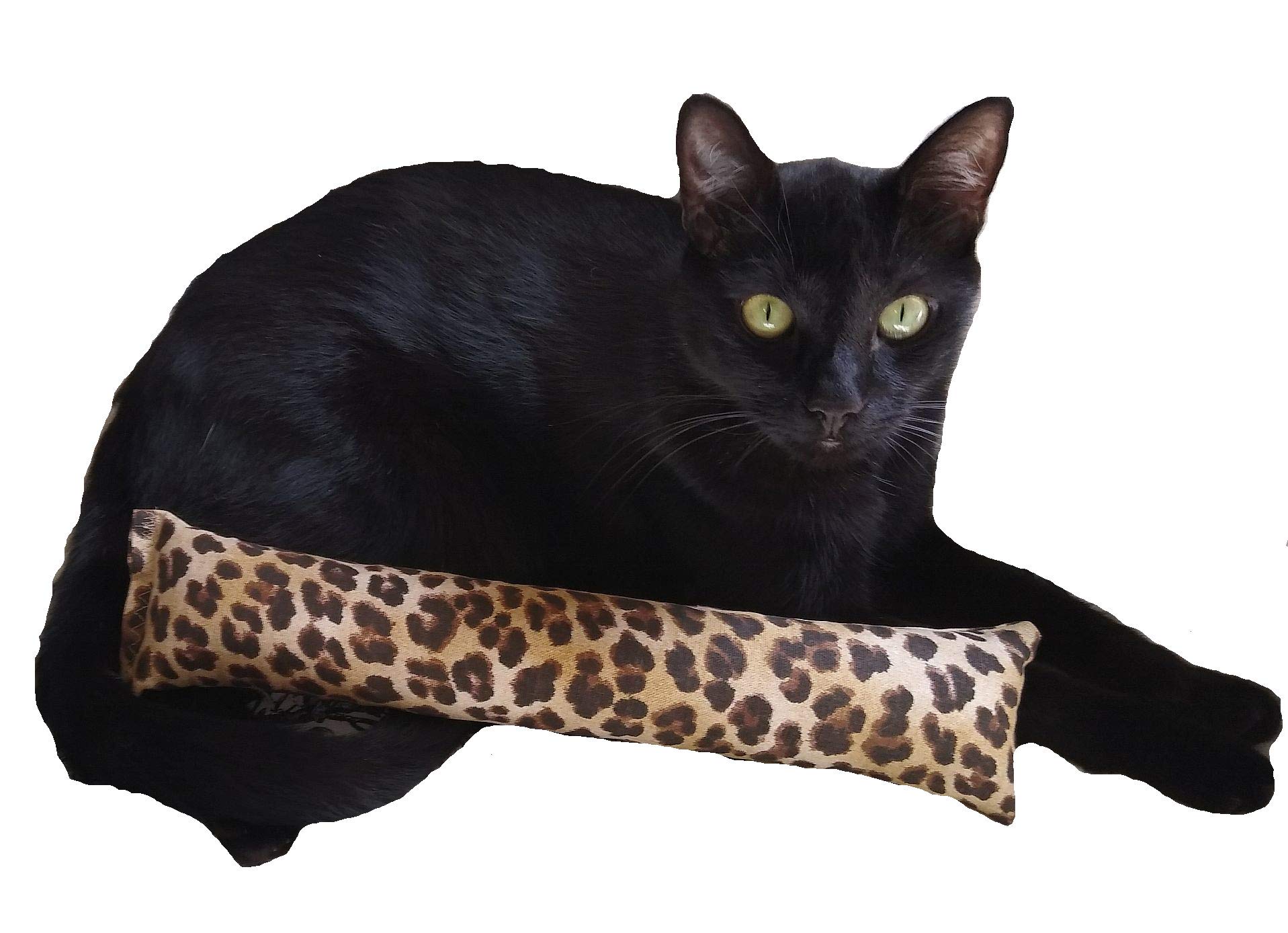 West Coast Pet Products 15' Catnip Cat Kicker Toys/Kitty Kick Sticks/Cat-Nip Kick Sticks (Leopard Print) (Kickers Filled With 1 Oz Premium Canadian Catnip)