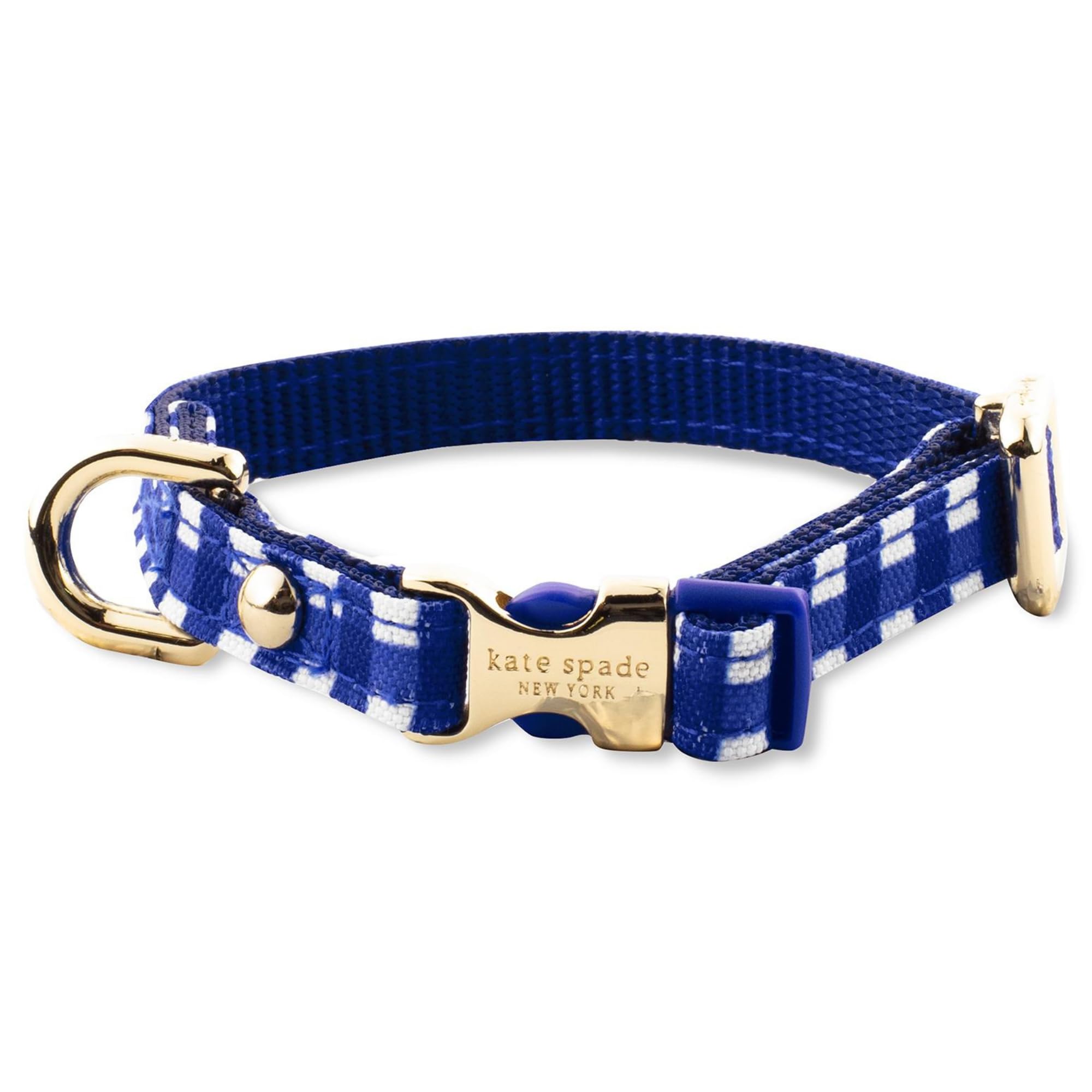Kate Spade New York Cute Dog Collar With Gold Metal Buckle, 8'' To 10.5'' Adjustable Collar For Female Or Male Extra Small Dogs 
