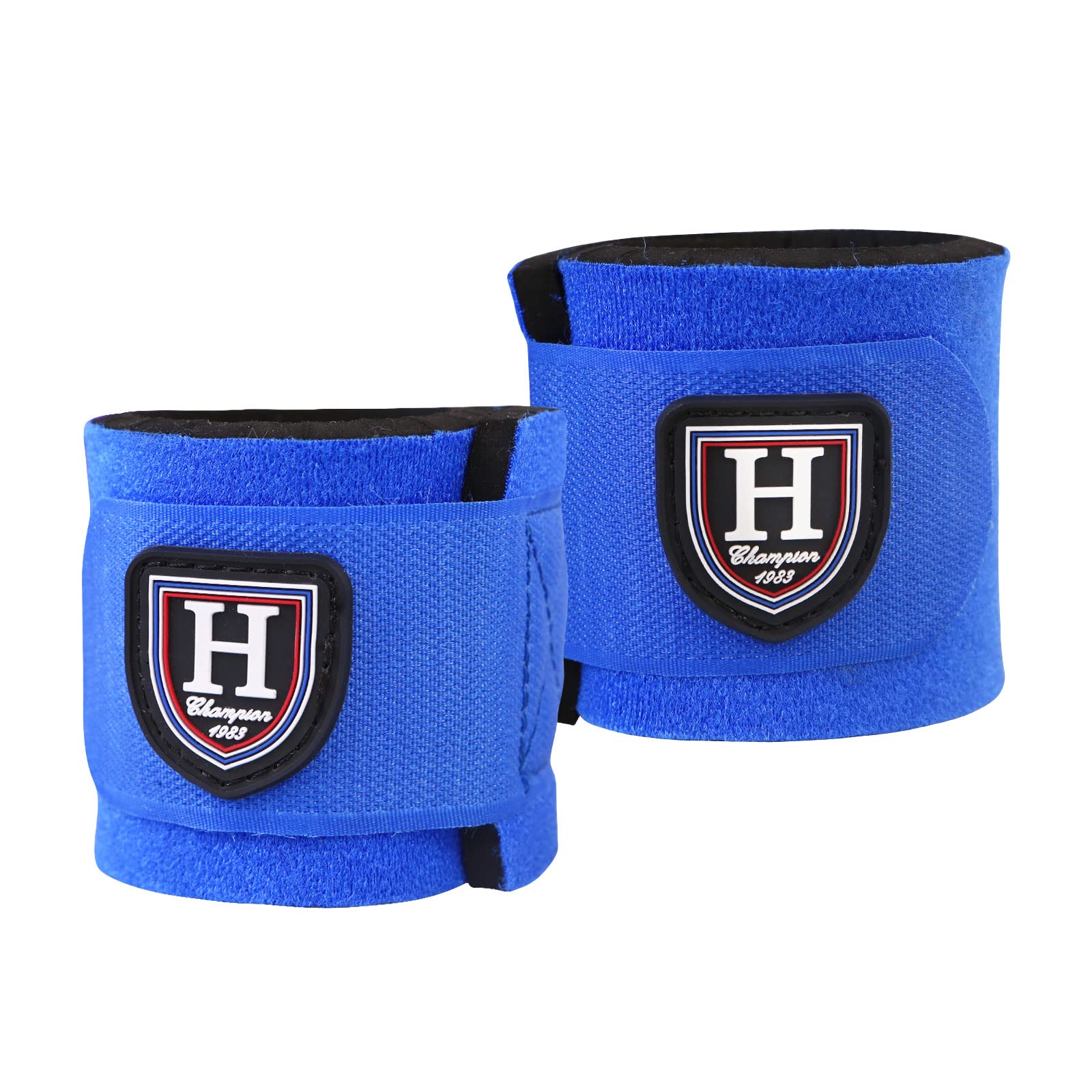 Harrison Howard Durable Shock-Absorbent Breathable Impact Protection Pastern Wraps For Horse In Pairs Blue