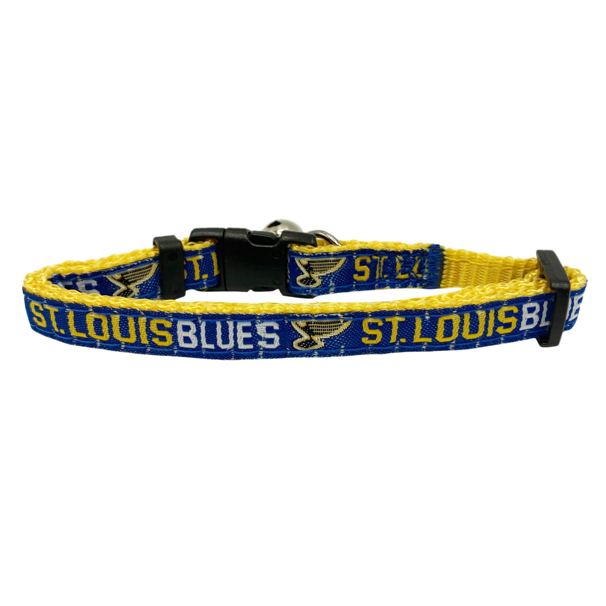 Nhl Cat Collar St. Louis Blues Satin Cat Collar Hockey Team Collar For Dogs & Cats. A Shiny & Colorful Cat Collar With Ringing B