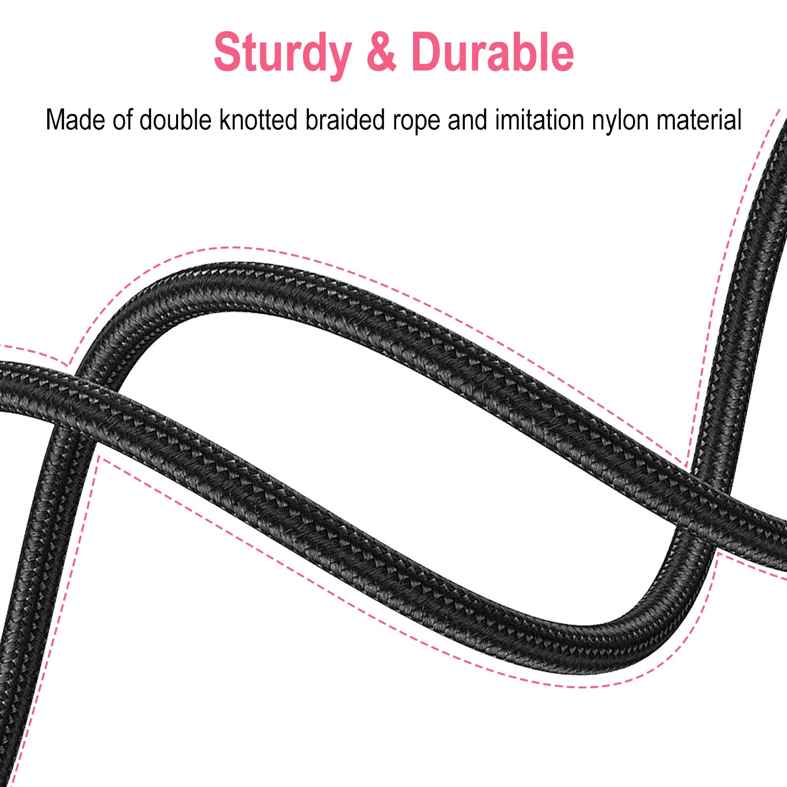 Mewzoo Double Dog Leash For Two Dogs,Dual Hands Free Heavy Duty Dog Leashes,360 Swivel No Tangle Walking Leash,Soft Padded Handl