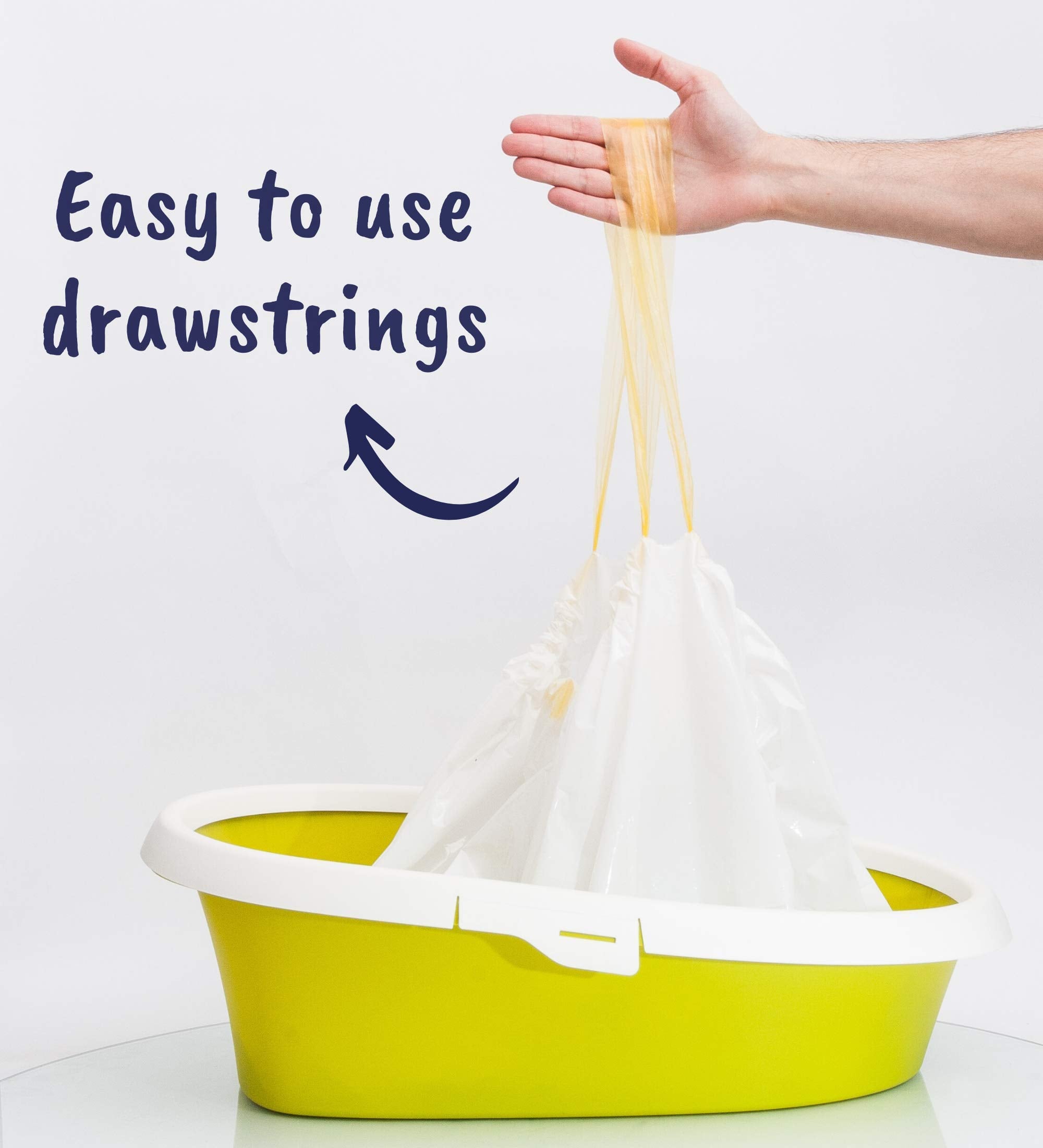 Pettiny 20 Xl Cat Litter Box Liners With Drawstrings Scratch Resistant Cat Litter Bags For Extra Large Litter Trays