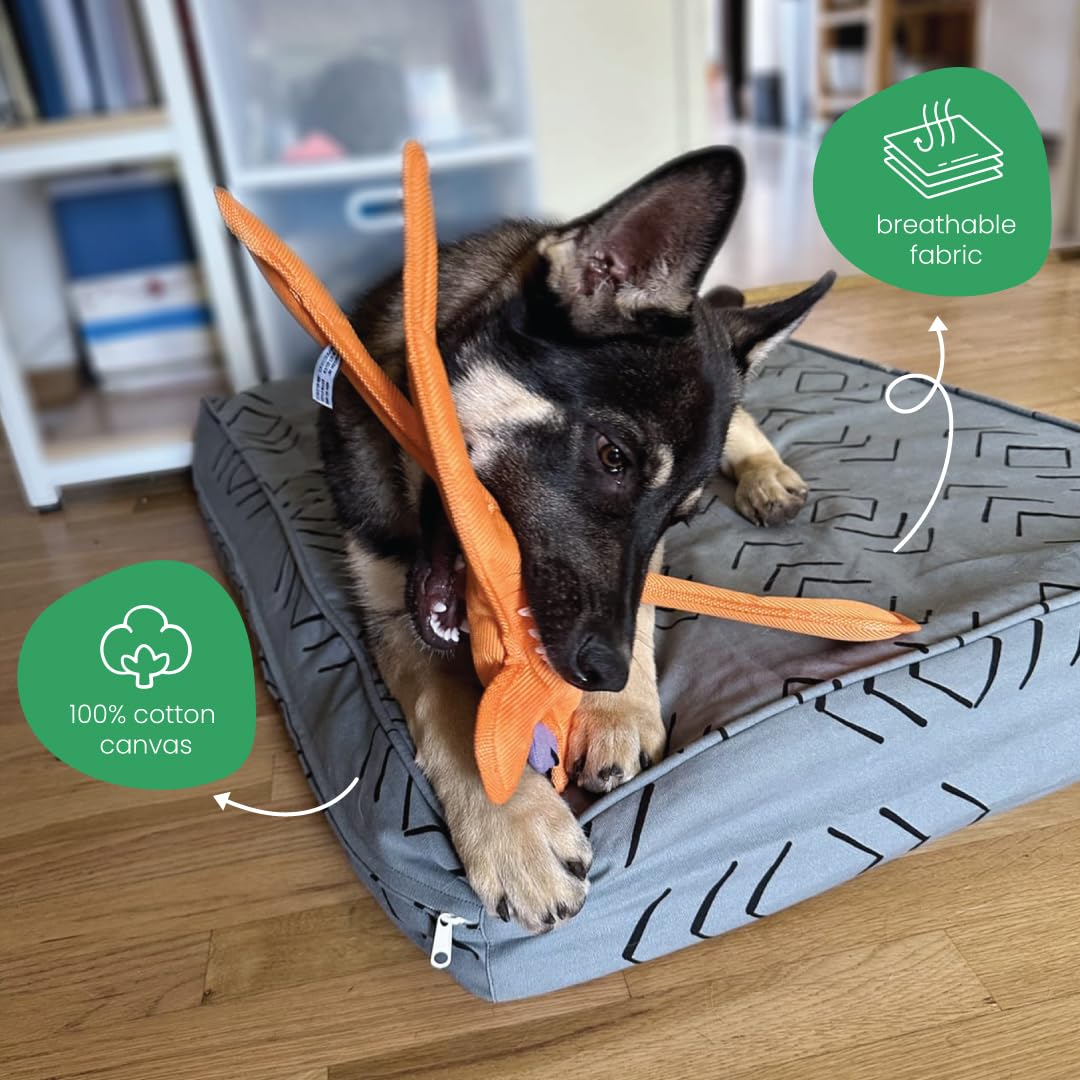 Molly Mutt Huge Duvet Cover, Reflections, Blue/Gray With Black Arrows, 36''X45''X5''