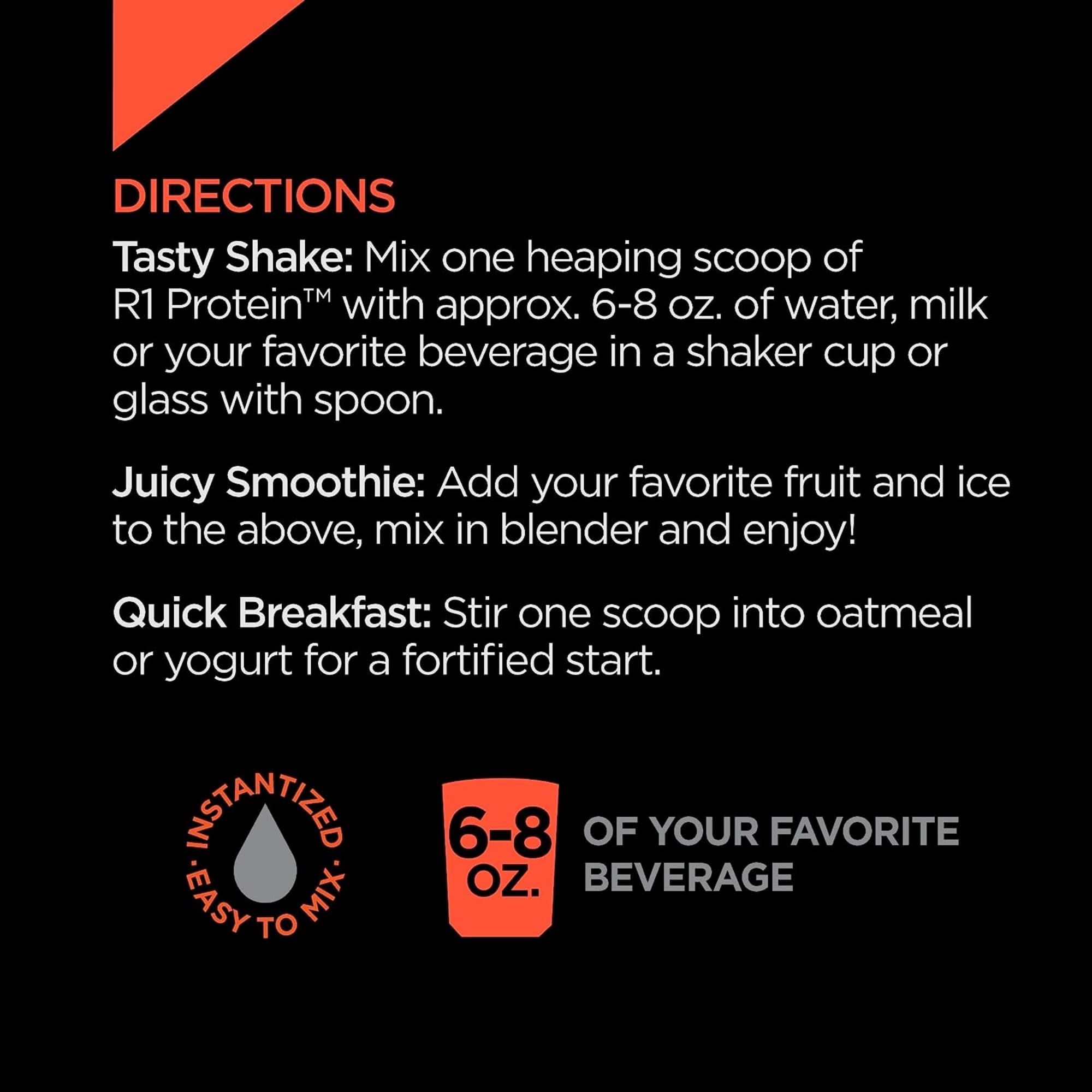 Rule One Proteins, R1 Protein - cafe Mocha, 25g Fast-Acting, Super-Pure 100 Isolate and Hydrolysate Protein Powder with 6g BcAAs