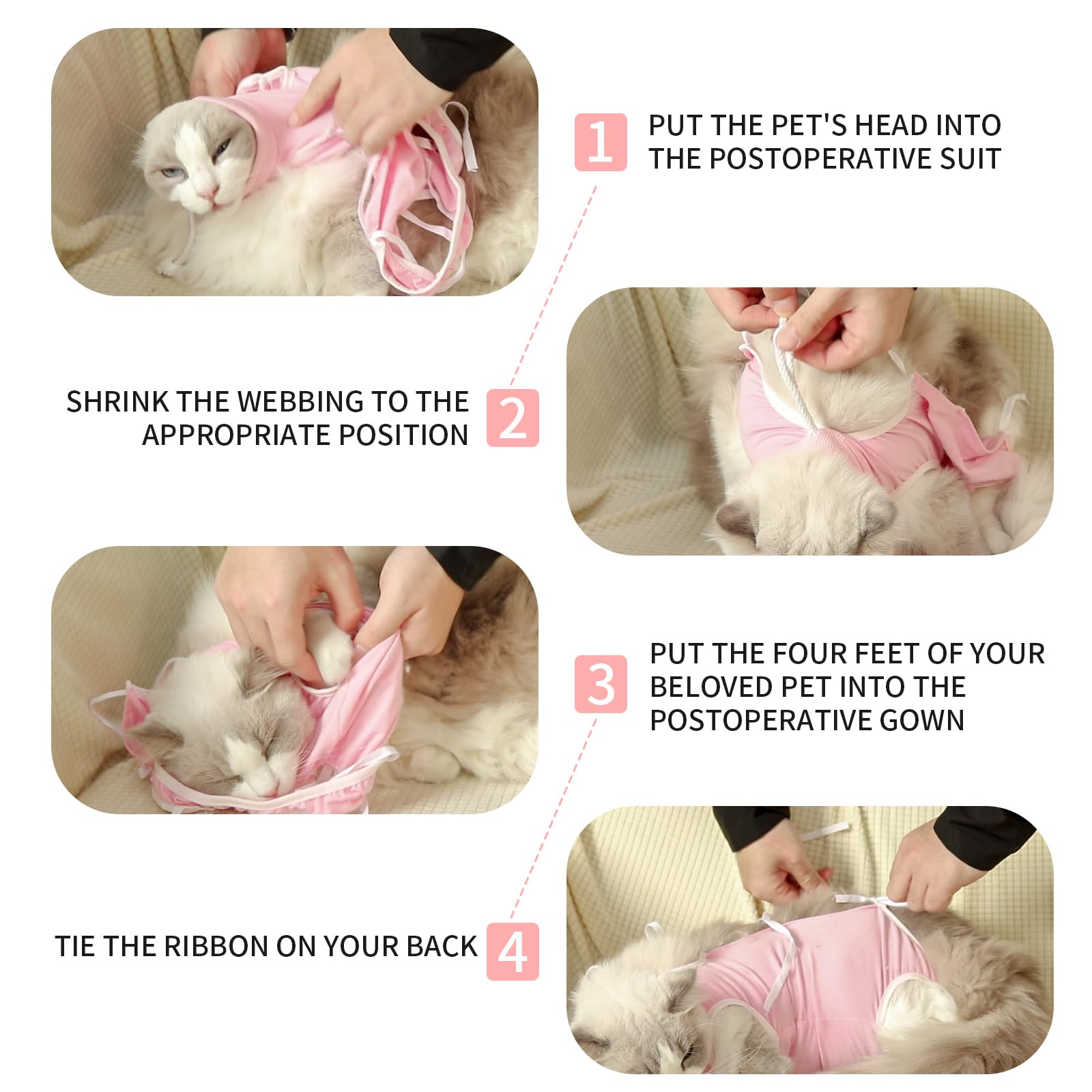Comfortable Recovery Suit For Cats,After Surgery And Protect Wounds, Recommended By Vet For Post-Surgery Recovery, Alternative T