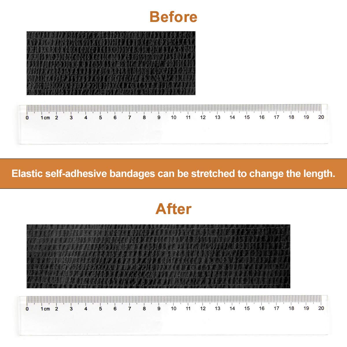 MUEUSS Pet First Aid Tape Self Adherent Cohesive Bandage for Dogs Cats Horses Breathable Non-Woven Elastic Sport Tape for Arm Kn