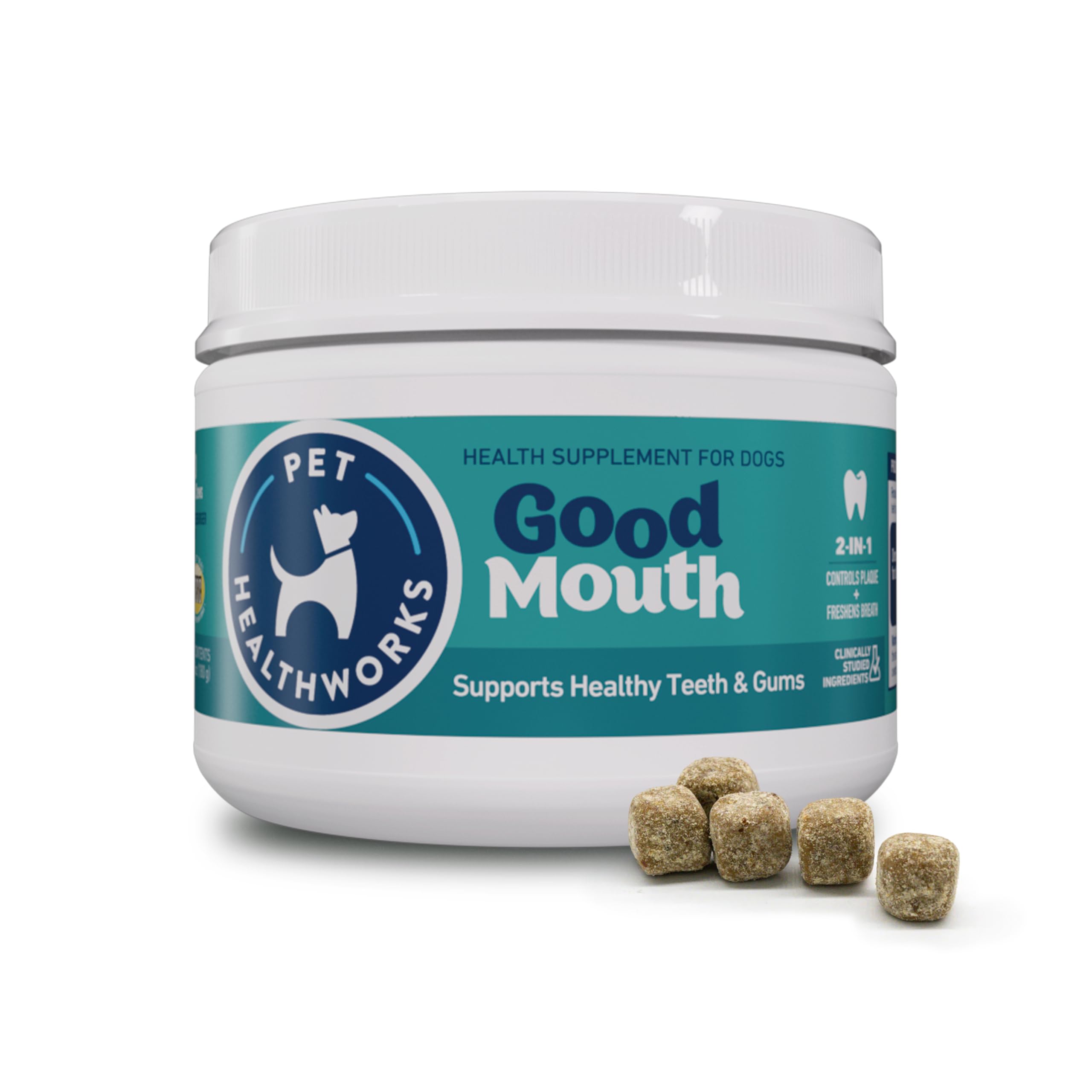 Pet HealthWorks Good Mouth Dental Chews for Dogs - Controls Plaque & Tartar, Promotes Fresh Breath, Supports Gum & Oral Health -