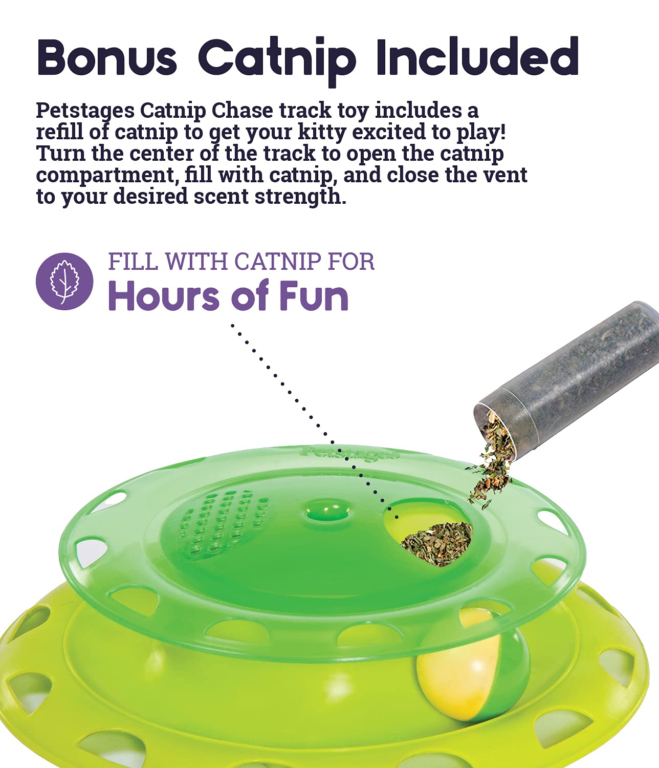 Catstages Catnip Chase Track Green Interactive Cat Toy