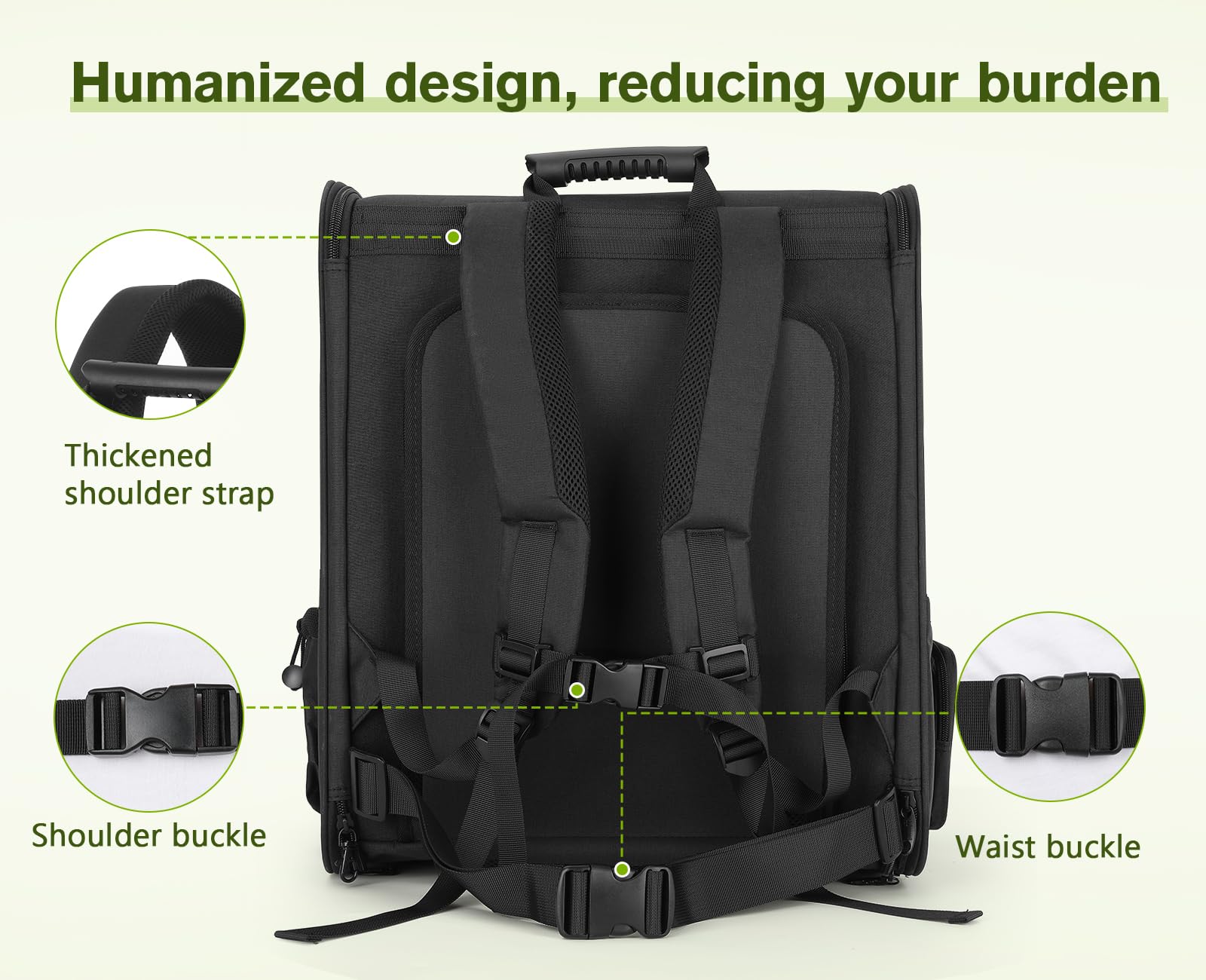 Pecute Pet Carrier Backpack, Dog Carrier Backpack, Expandable with Breathable Mesh for Small Dogs Cats Puppies, Pet Backpack Bag