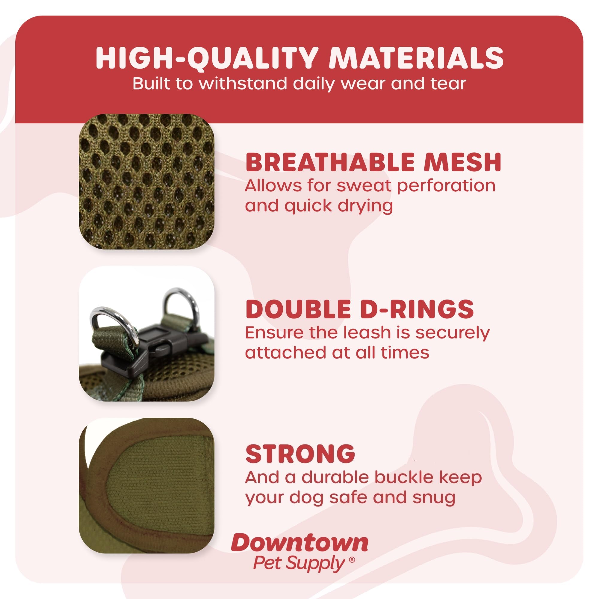 Downtown Pet Supply Step In Dog Harness For Teacup Dogs & Cats No Pull, Xx-Small, Hunter Green - Adjustable Harness With Padded