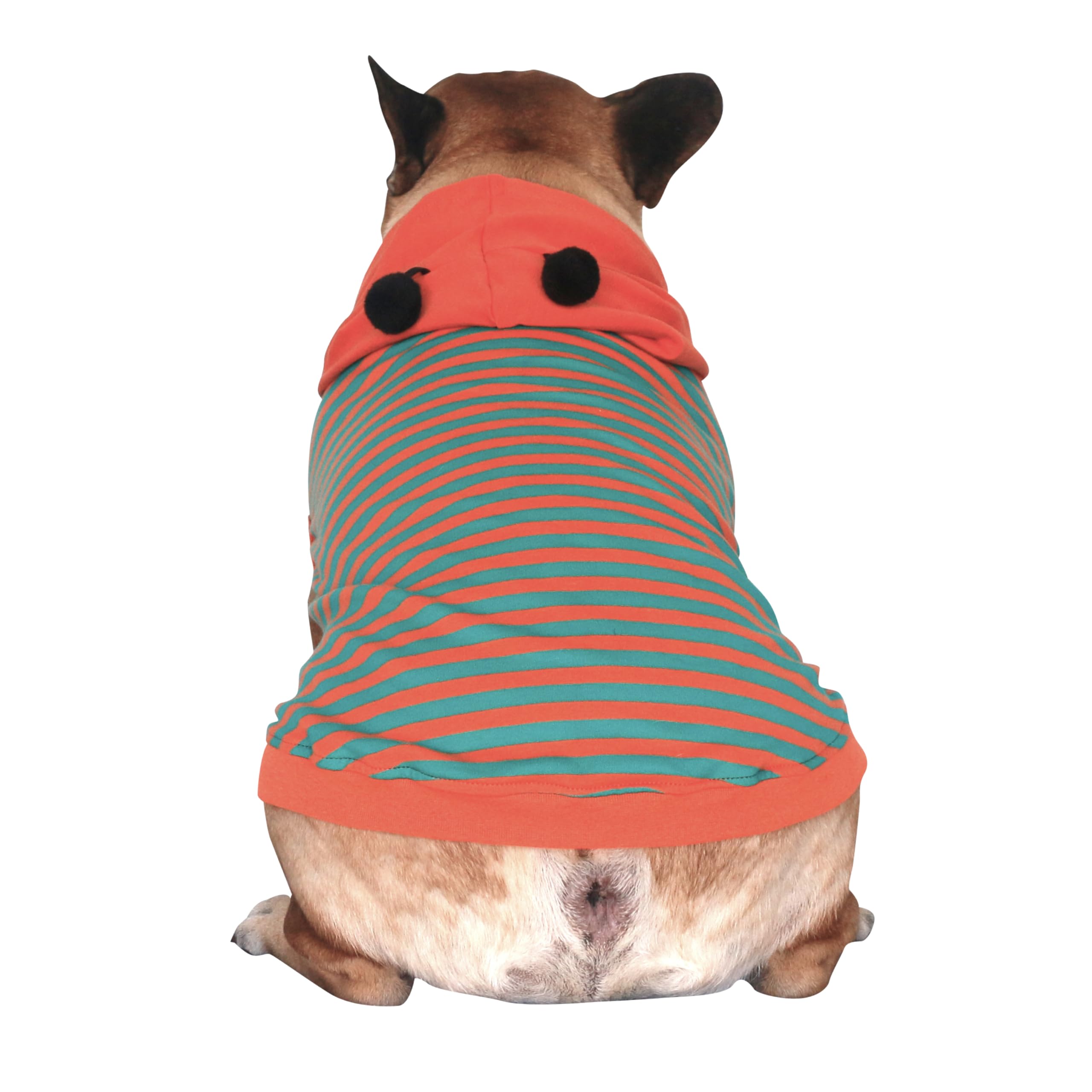 Ichoue I Am A French Bulldog Bumble Bee Halloween Costumes Clothes Hoodies Shirts Vest For Medium Dogs Cold Weather Winter Coats Frenchie English Pug Pitbull Boston Terrier - Orange Green, Large