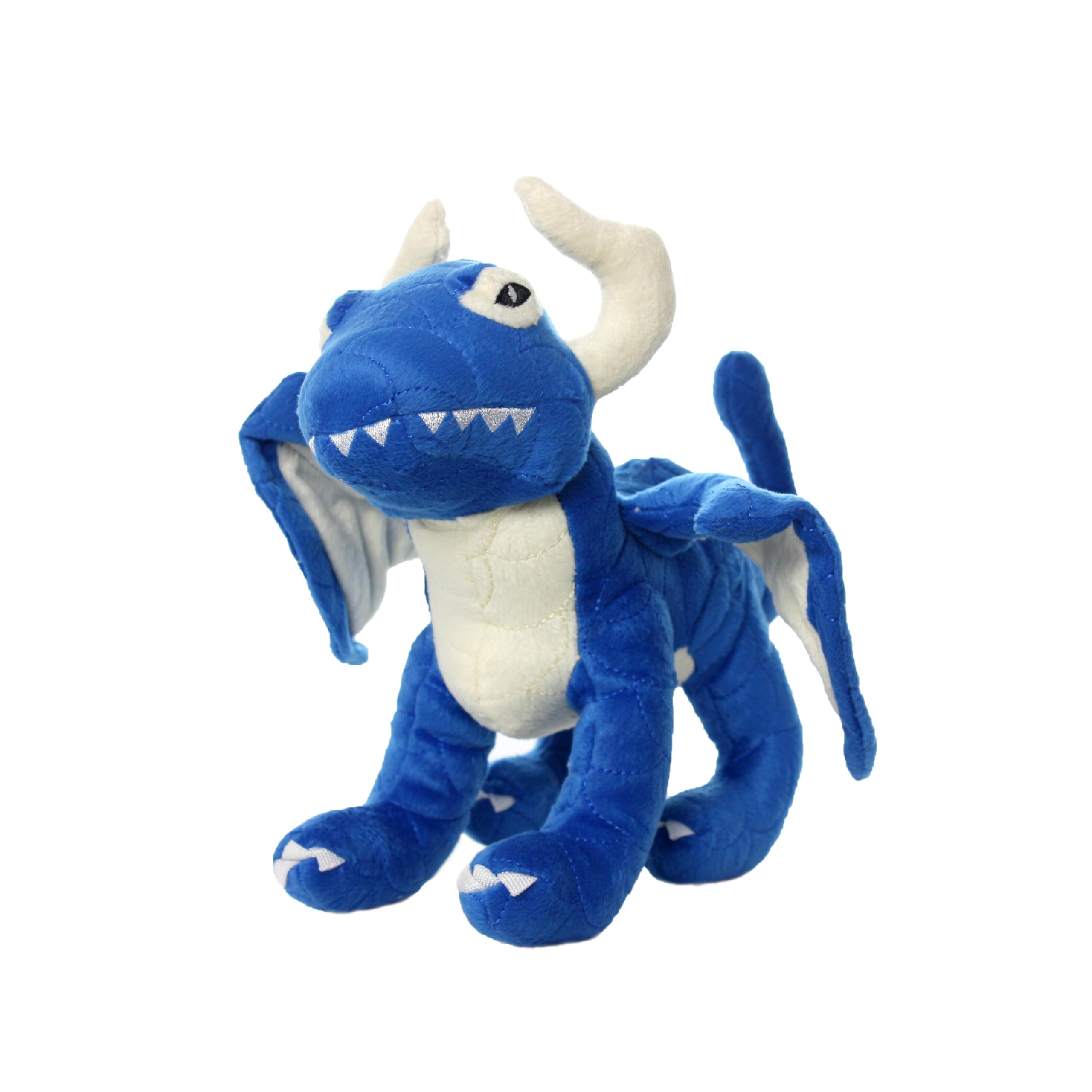 Mighty- Blue Dragon - Squeaker-Multiple Layers. Made Durable, Strong & Tough. Interactive Play (Tug, Toss & Fetch). Machine Washable & Floats