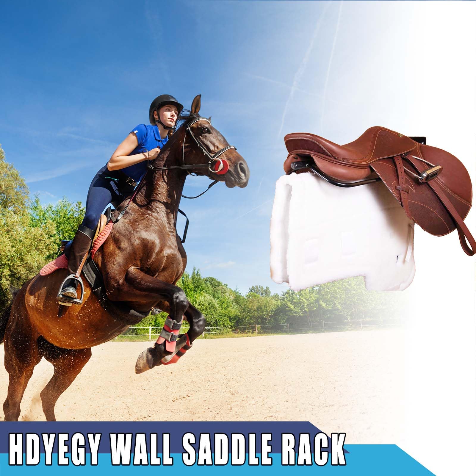 4 Pack Saddle Rack With Pad Bar,Heavy Duty Wall Mounted Saddle Stand Saddle Pad Rack For English Western Saddles Horses Blanket,