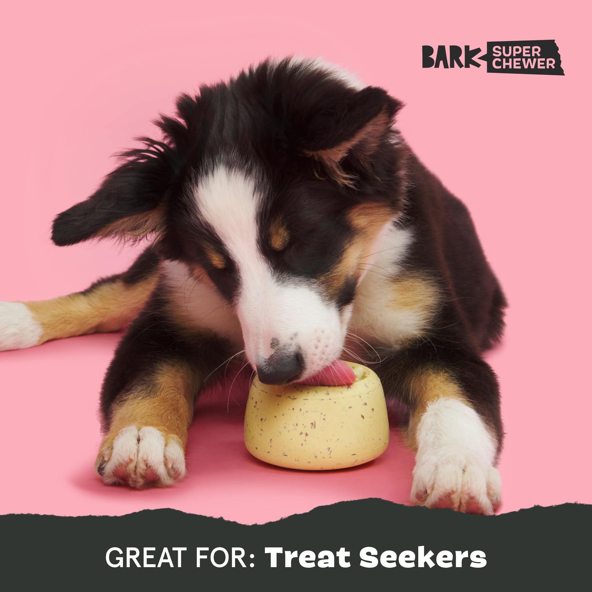 Barkbox Super Chewer Cinamutt Roll Treat Dispensing Toy For Dogs And Puppies, Medium And Large Dogs