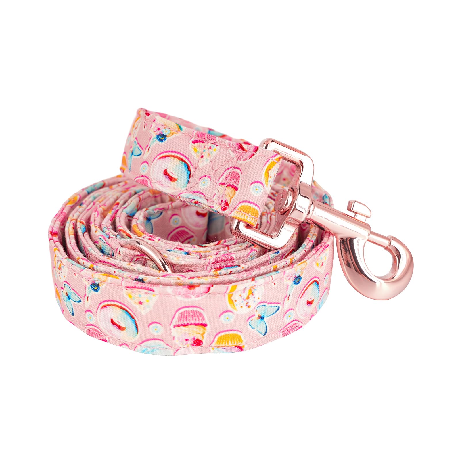 Tunkoo Super Cute Dog Leash With Bow Tie Cake - Durable, Adjustable, And Stylish Pet Leash For Walks L