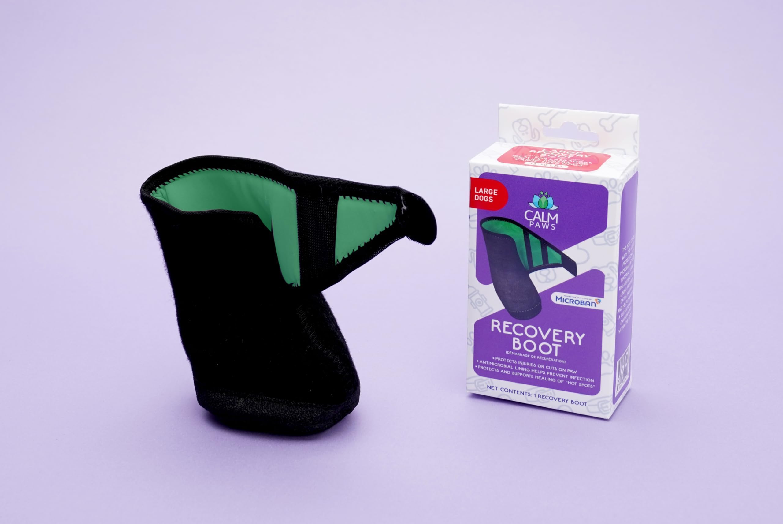 Calm Paws Recovery Boot And Paw Protector (Large)