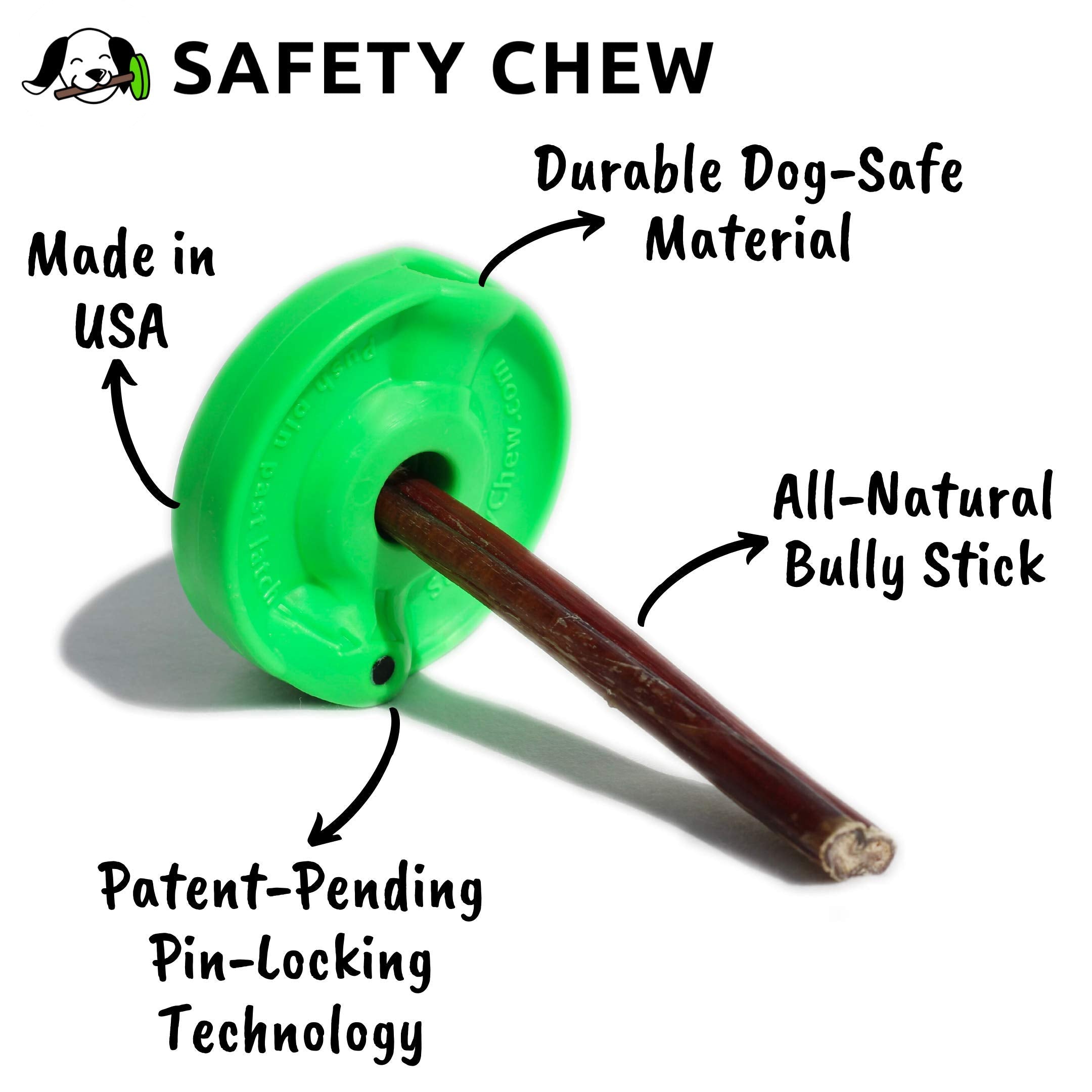 Bully Stick Holder | Made in USA | All-Natural Free-Range Dog Chews | SafetyChew Starter Pack
