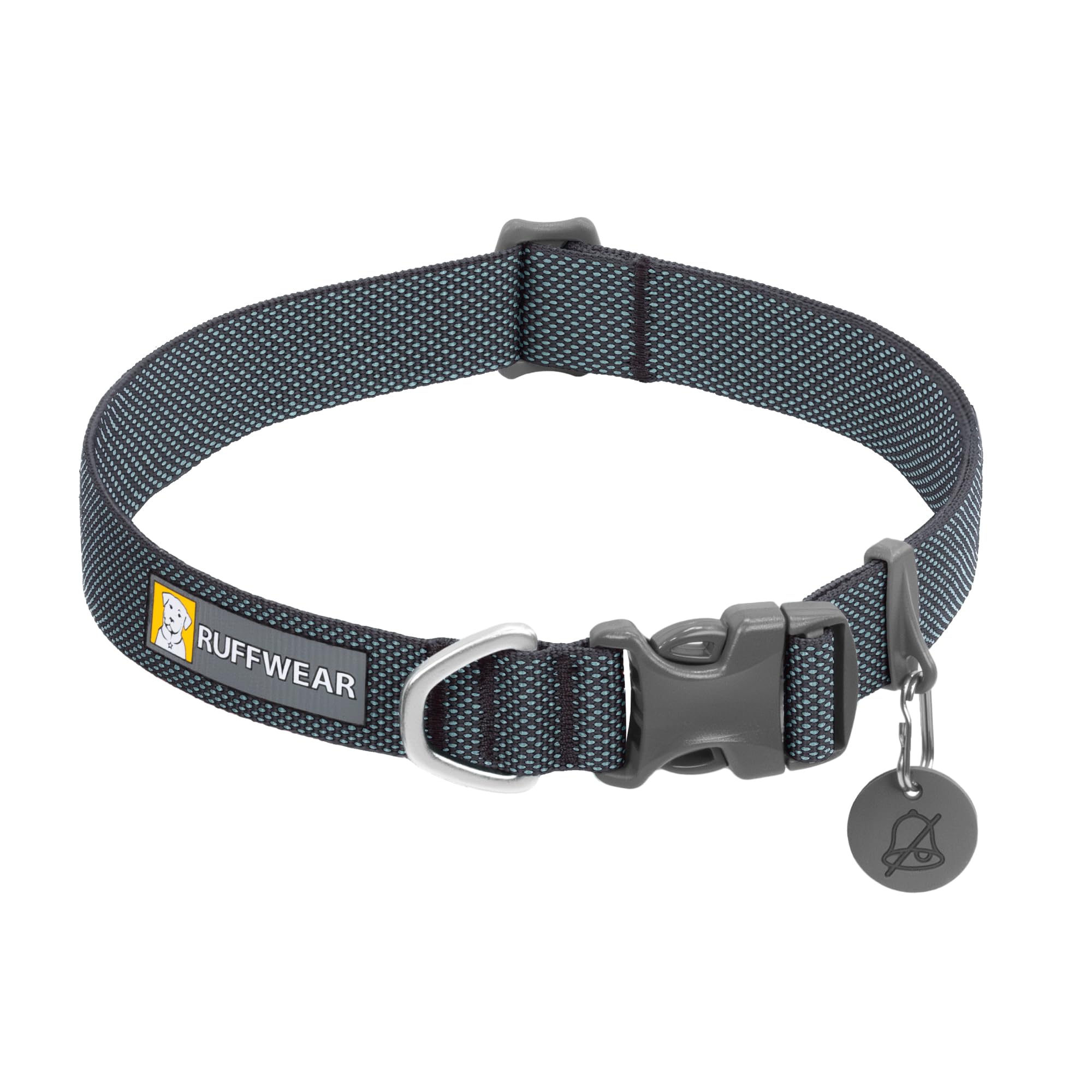 Ruffwear, Hi & Light Dog Collar, Minimal And Ultralight Collar For Everyday Walks And Runs, Basalt Gray, 11''-14''