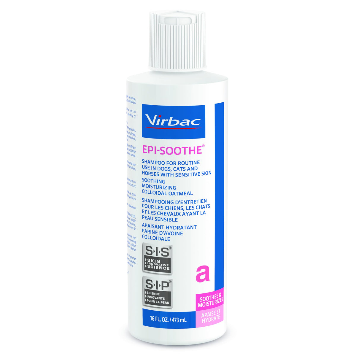 Virbac Epi-Soothe Pet Shampoo For Dogs, Cats & Horses (16 Oz) - For Dry Or Sensitive Skin