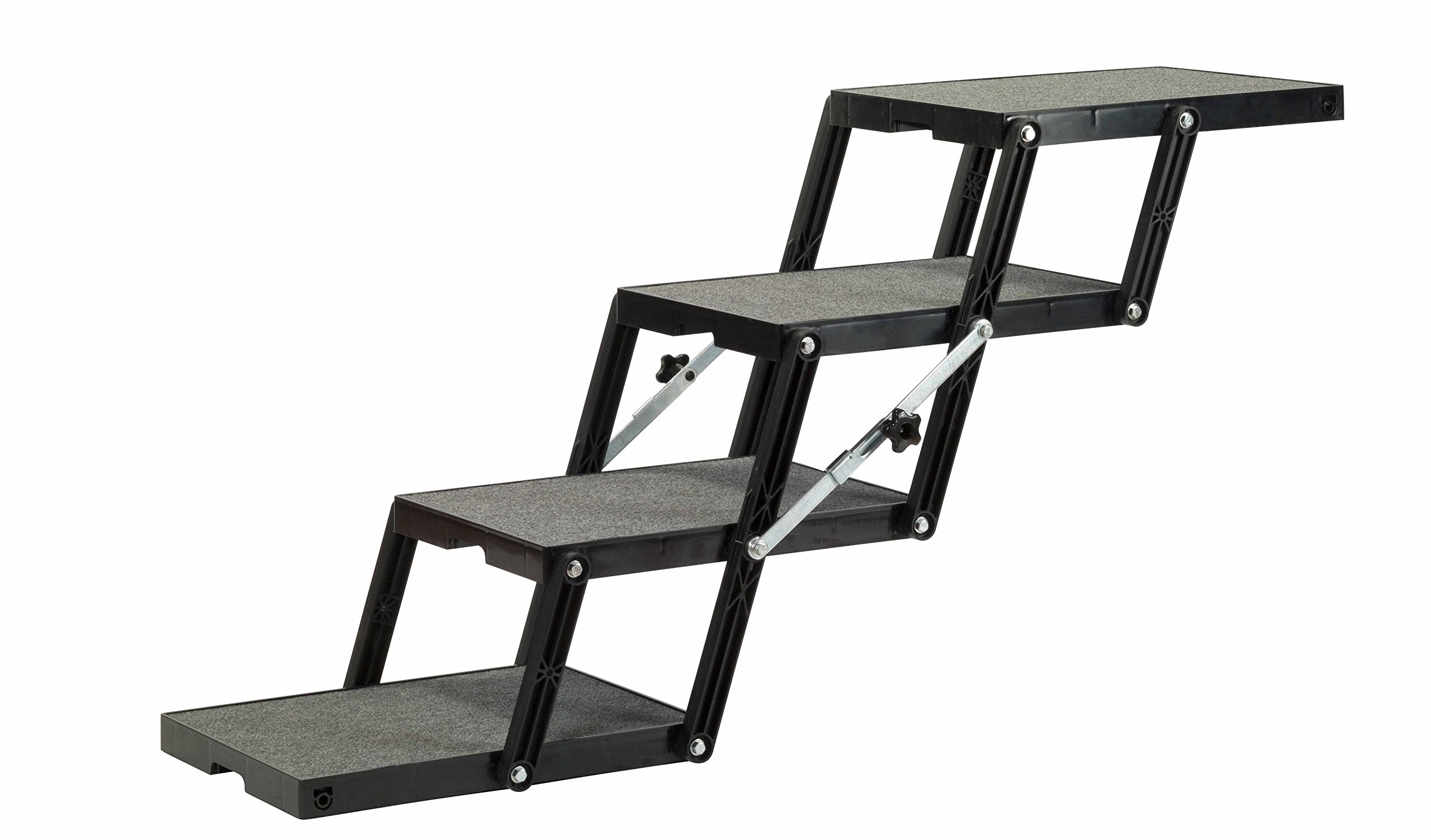 Pet Loader Xl 18'' Platform, Abs Plastic Made In The Usa -4-Step With Wheels. Safely Carries The Very Large Breeds Usa Carpet Fo