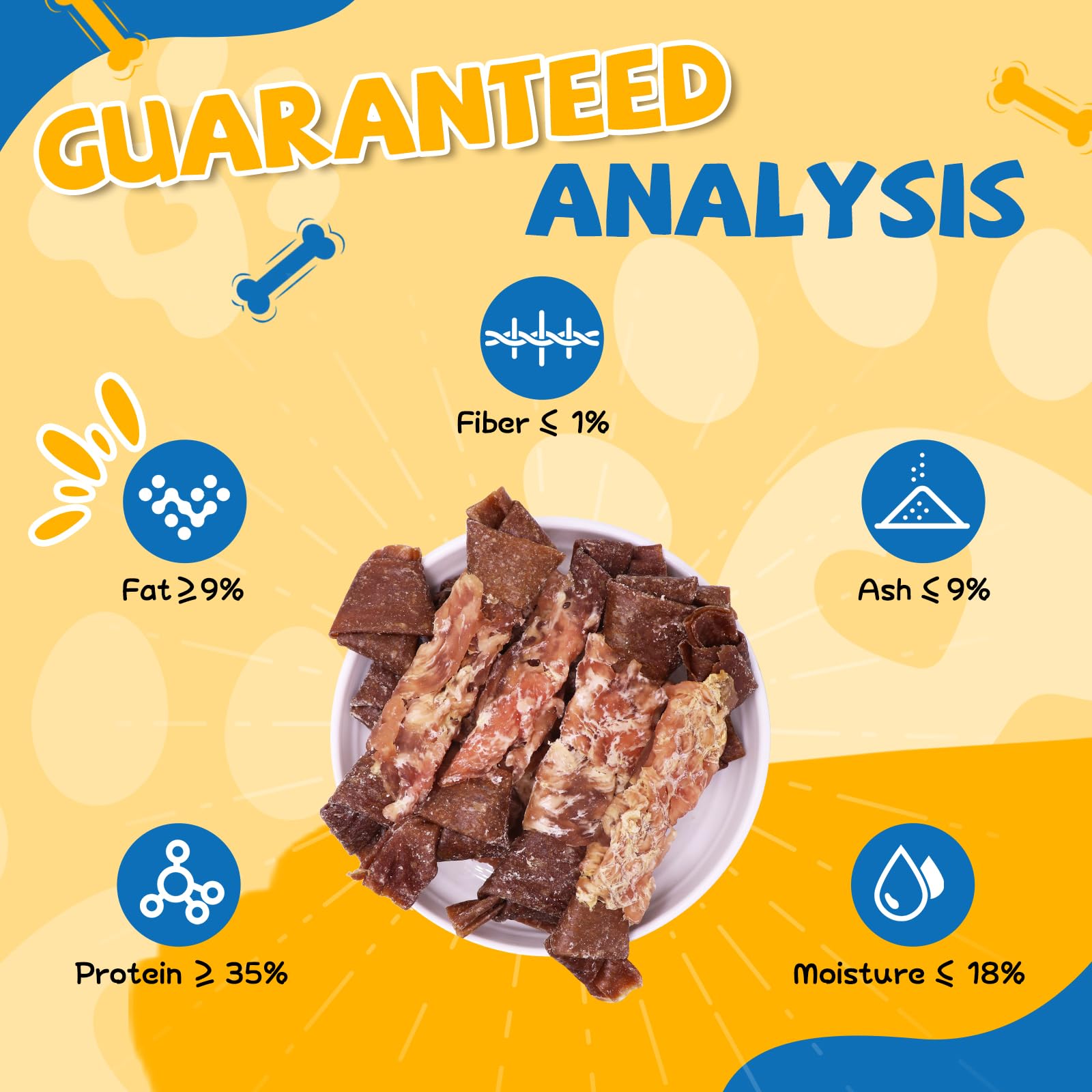 gazeupon Dog Treats, Made with Real Chicken and Beef Meat, Healthy Dog Chew w/Glucosamine Chondroitin, High Protein, Rawhide Fre