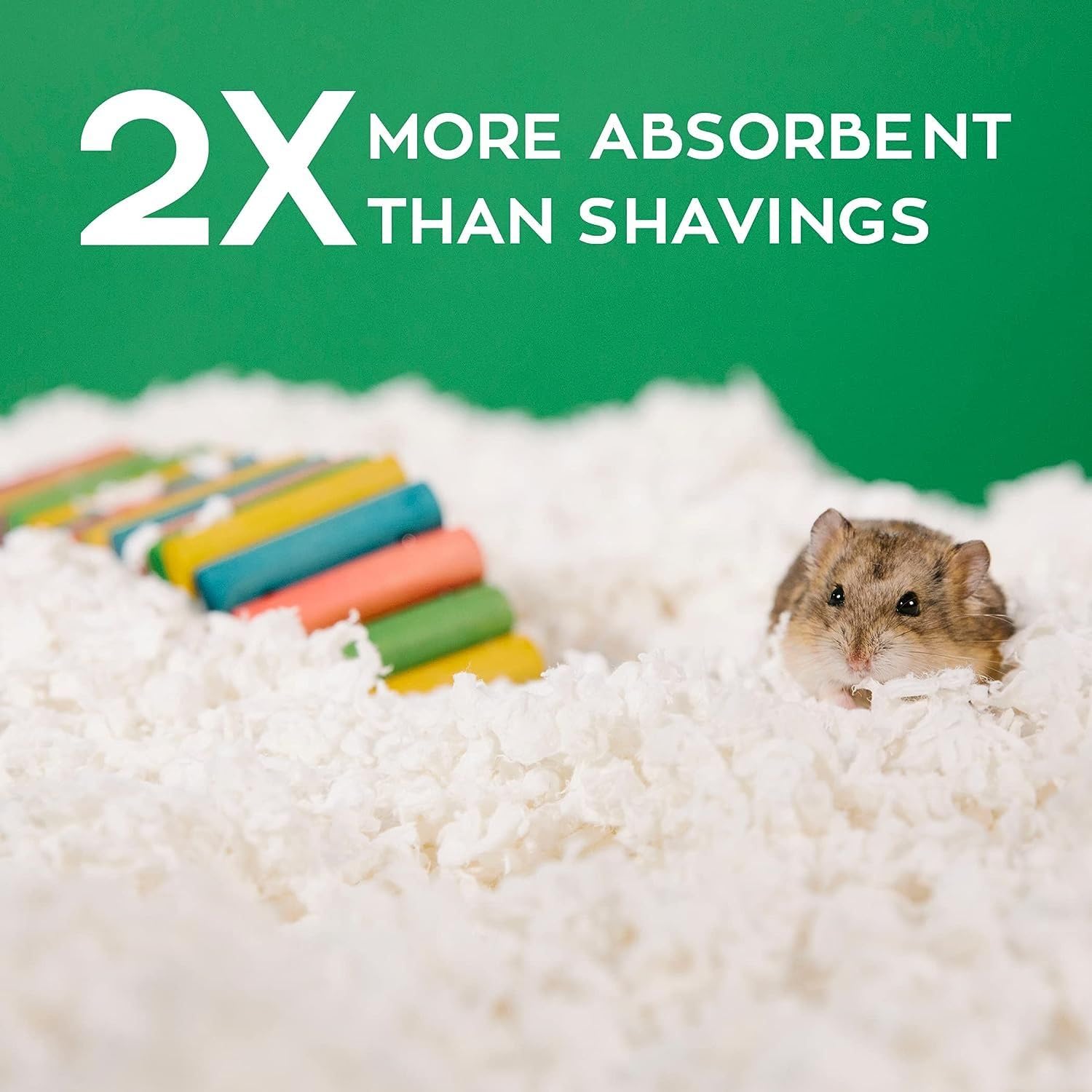 Carefresh 99% Dust-Free White Paper Small Pet Bedding with Odor Control, 50L - Ideal for Small Animals