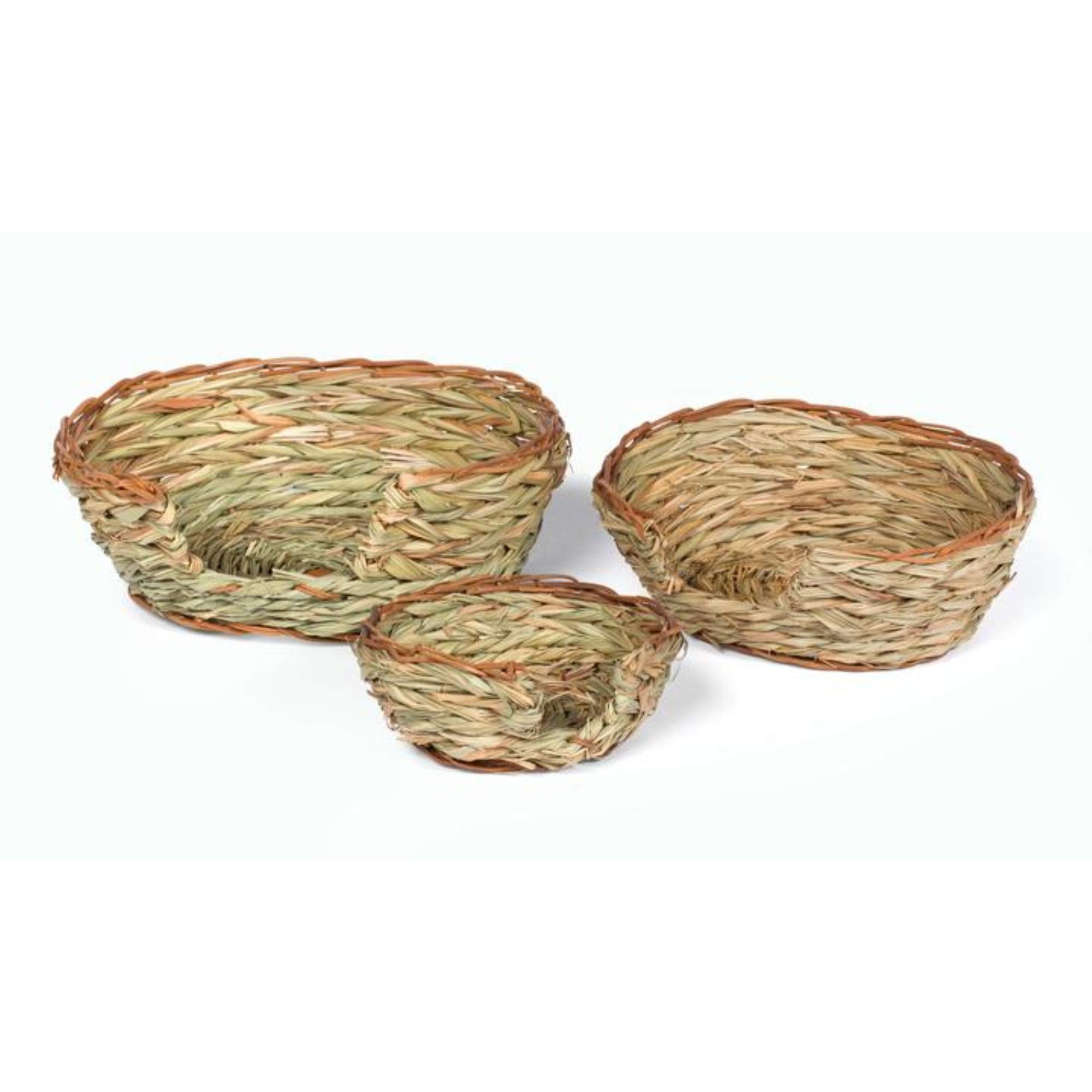 Prevue Pet Large Oval Pet Nest Woven Natural Grass - 1072