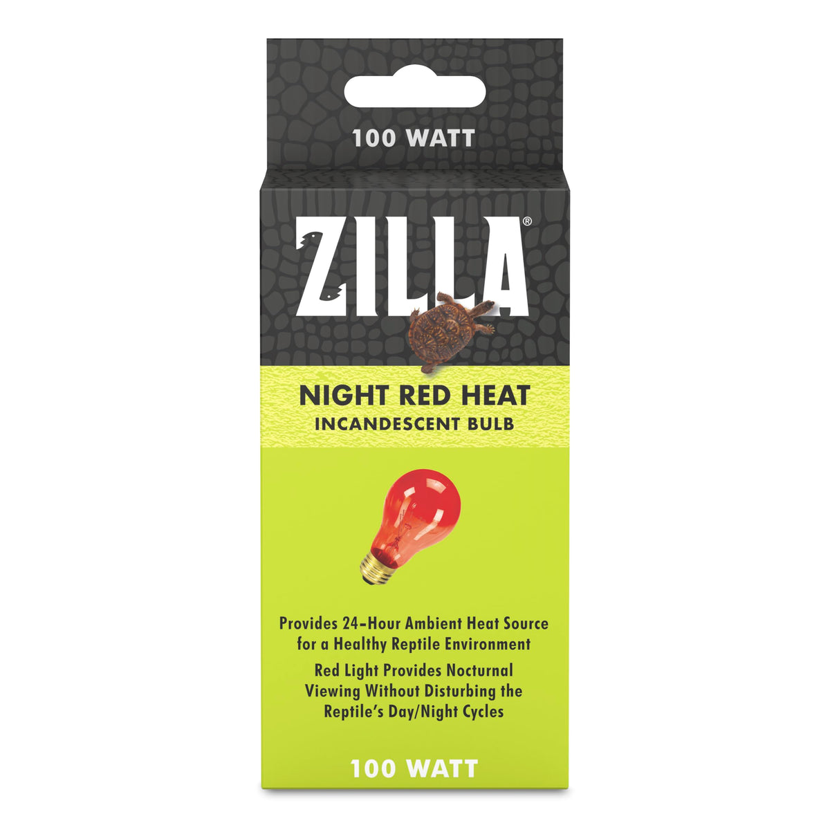 Zilla Incandescent Bulb, Night Red, Ideal For Nocturnal Reptile Species