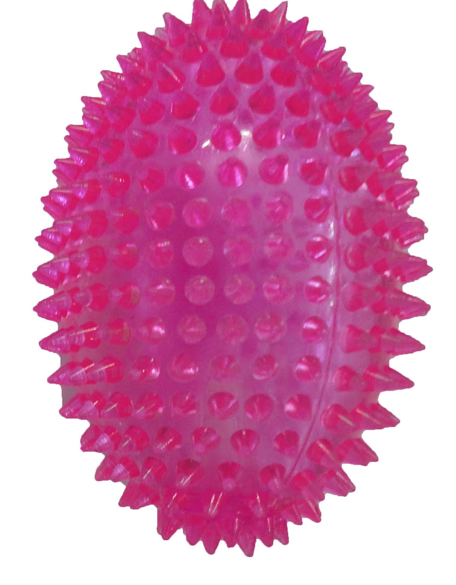 Kittupet Tpr Material Spike Rugby Puppy Chew Toy Teething Toy Dog Squeaky Toys (Color May Vary)