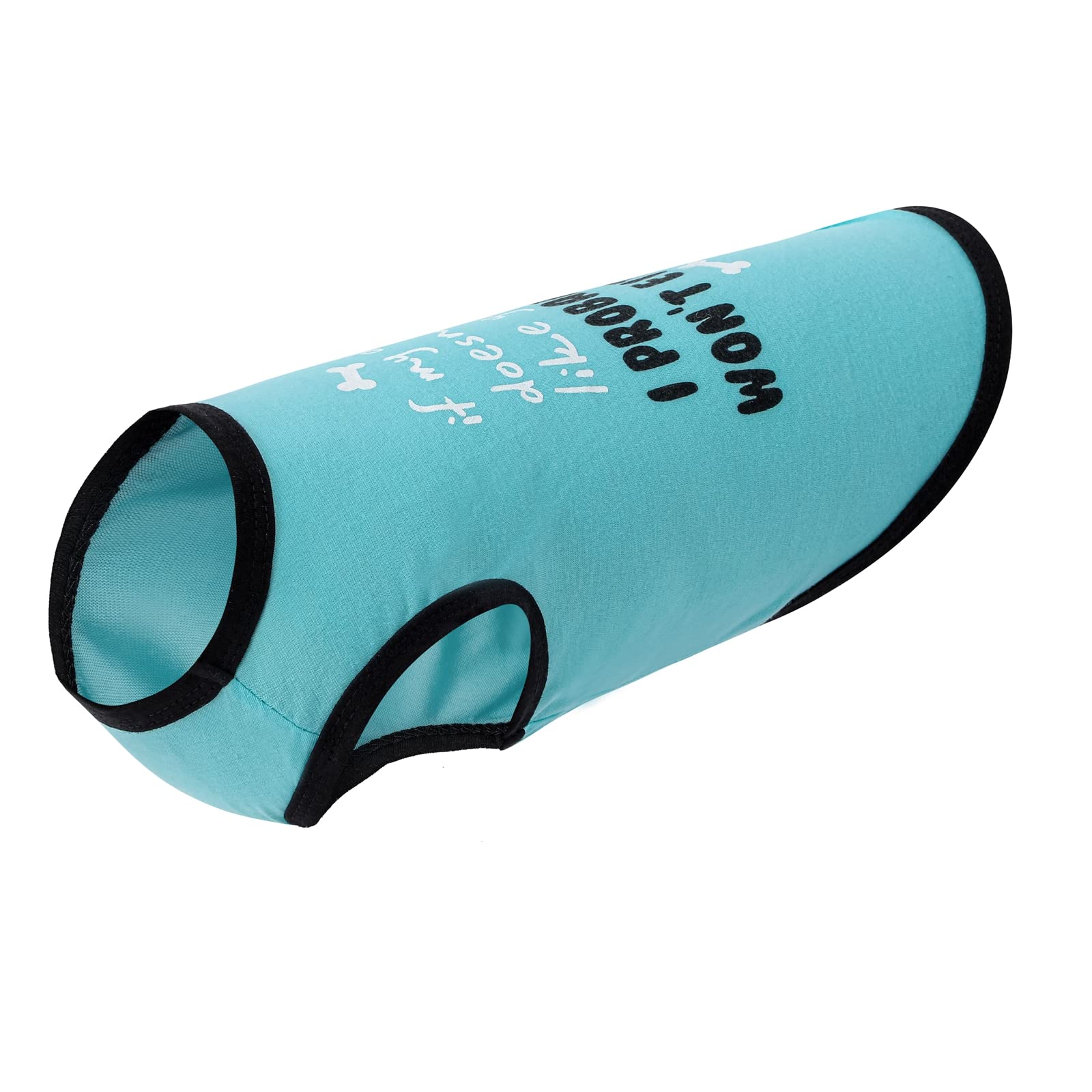 Katenpid Dog Shirts Pet Printed Clothes With Funny Letters Summer Pet T Shirts Cool Puppy Shirts Breathable Dog Outfit Soft Dog