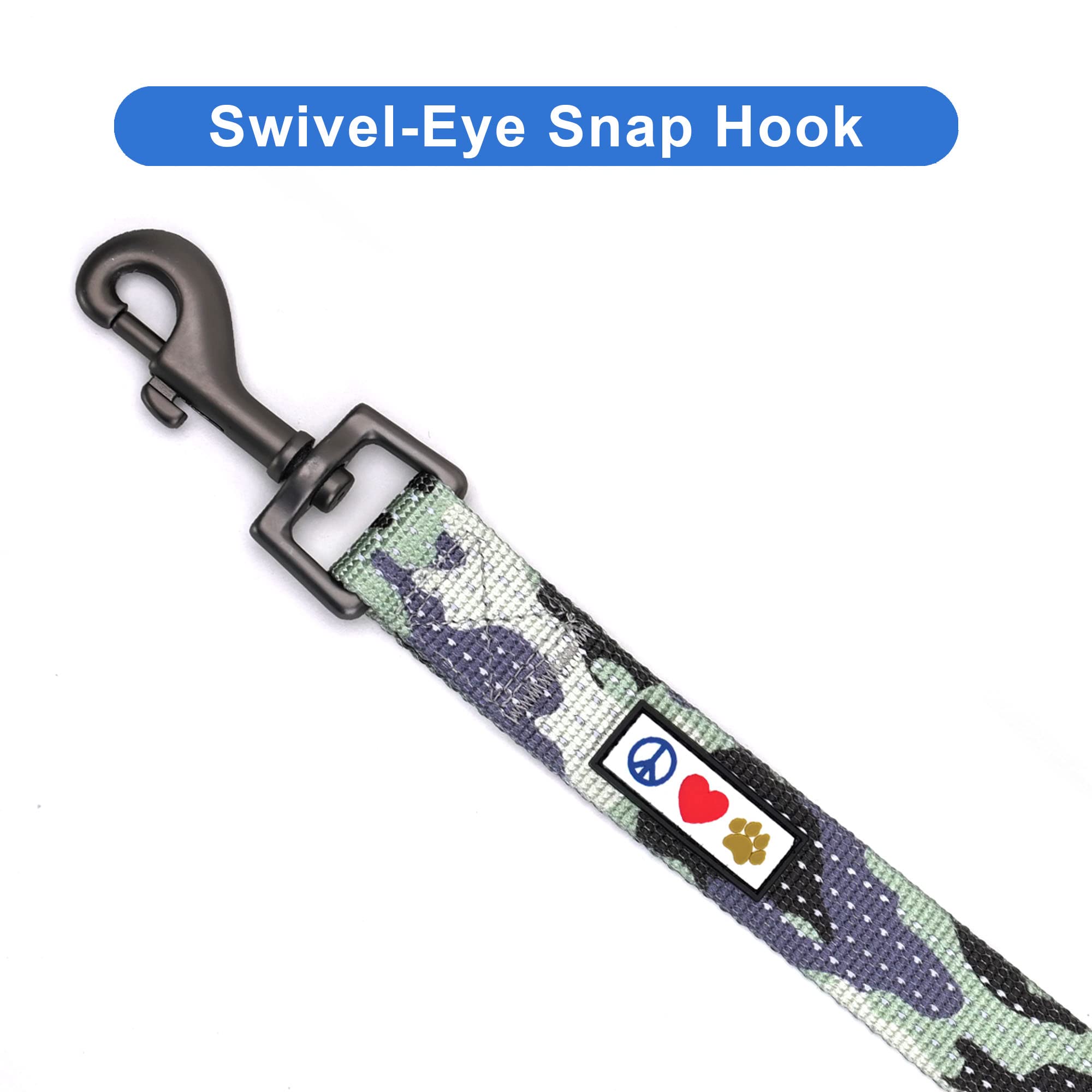 Pawtitas 6 FT Pet Puppy Leash - Reflective Dog Leash with Comfortable Handle & Heavy Duty Construction - Available in 6 ft Small