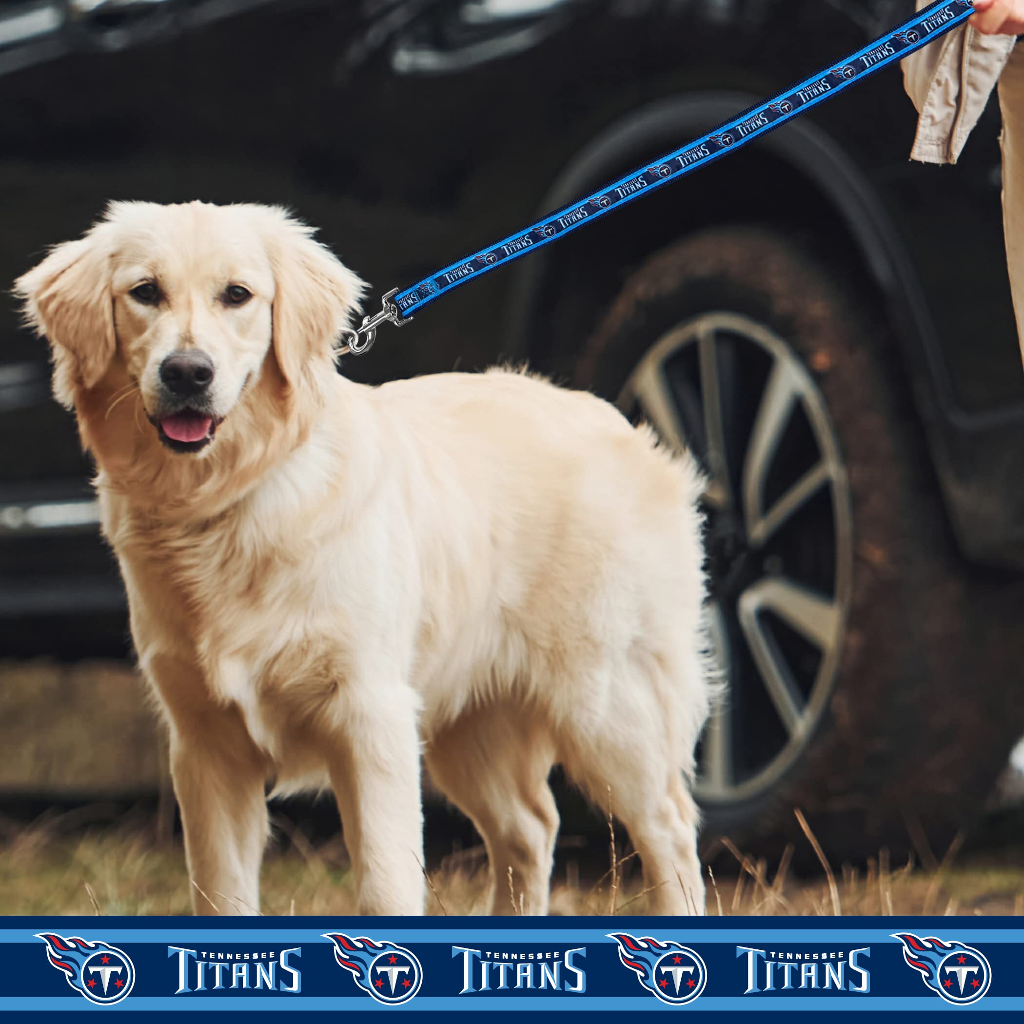 Nfl Pet Tennessee Titans Dog Leash, Medium Football Team Leash For Dogs & Cats - Shiny & Colorful, Licensed By The Nfl