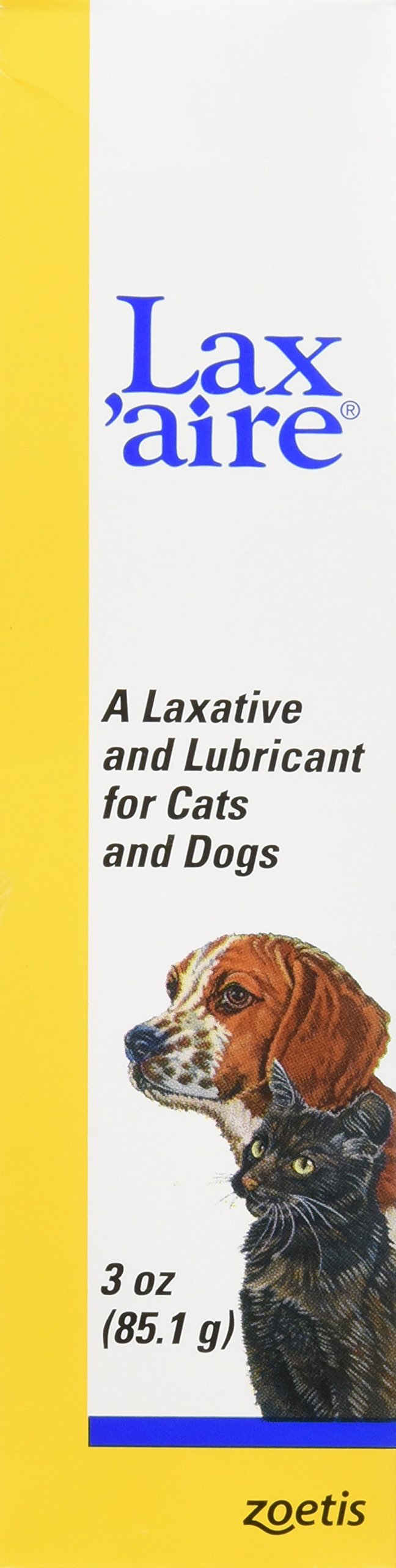 Laxaire Laxative and Lubricant for Dogs and Cats, Gentle Constipation Relief and Hairball Remedy, 3 oz
