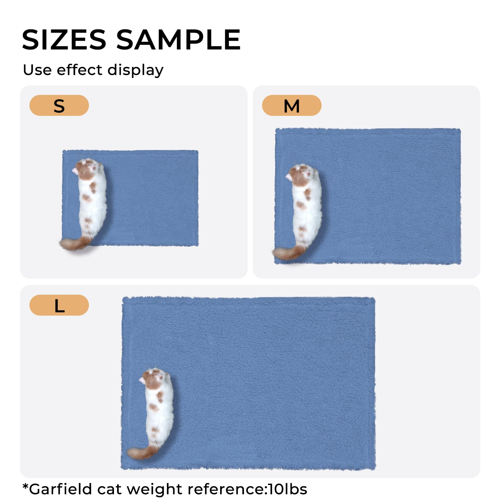 Luciphia Premium Fleece Dog Puppy Blanket Soft Pet Sherpa Calming Cat Blankets Throw For Small Medium Dog Cat(Haze Blue,30X20 In