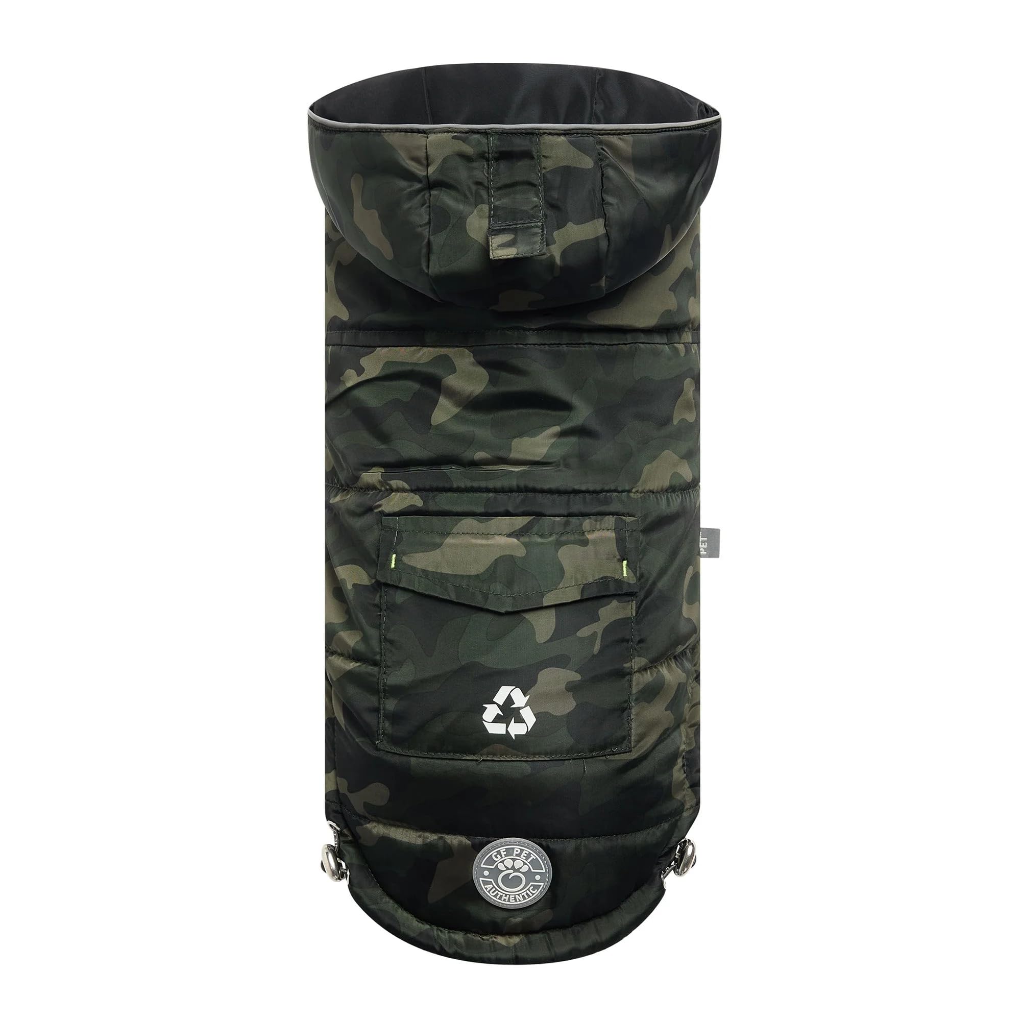 Gf Pet Recycled Parka Dog Coat – Earth-Friendly Waterproof Dog Jacket | Warm Lining, Classic Style | Outwear For Small Medium Large Dogs – Camouflage - 4Xl