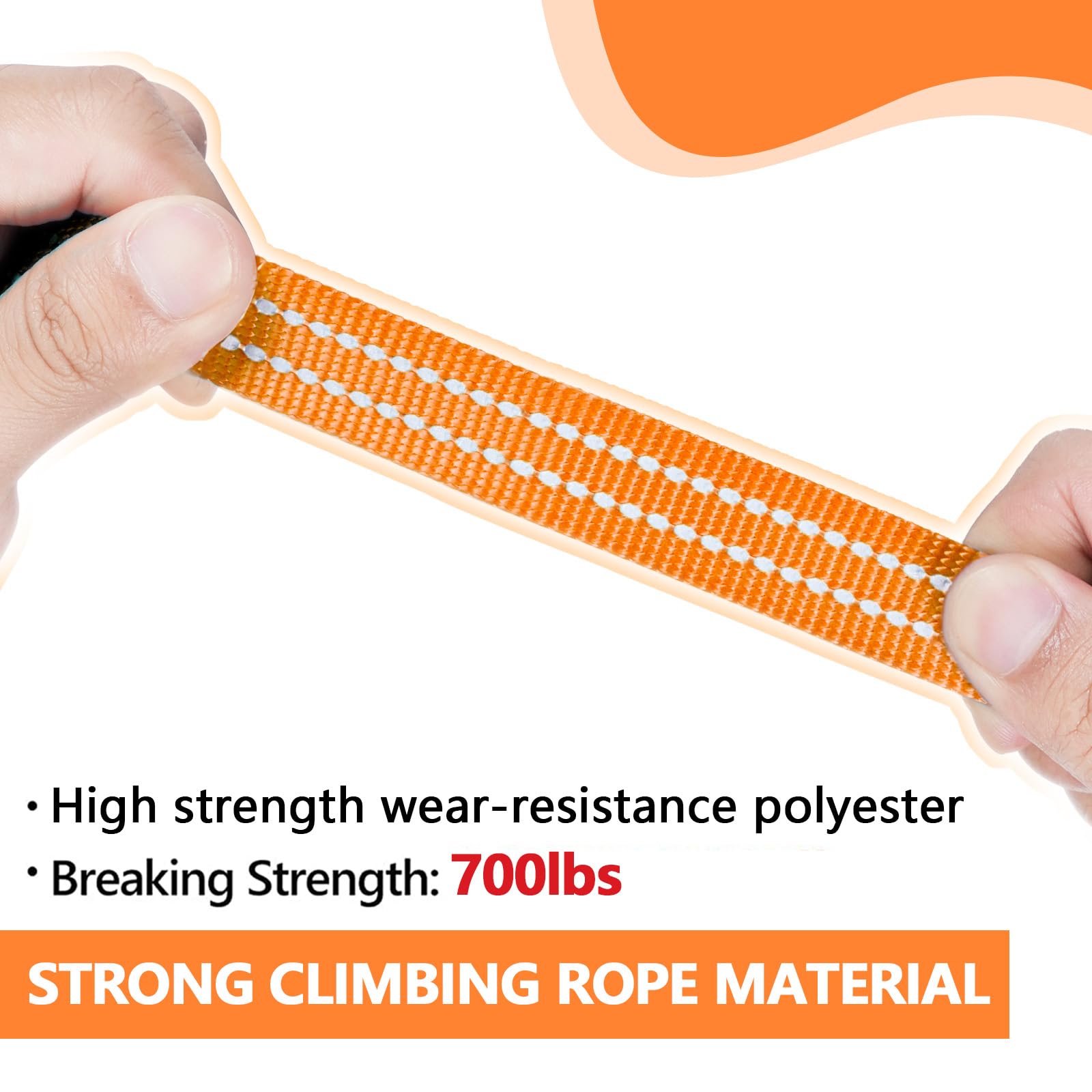 Xiaz 100 Feet Dog Training Leash, Nylon, Orange, Reflective, Padded Handle, 550 Lbs Bearing, Lightweight Suitable For Small, Med