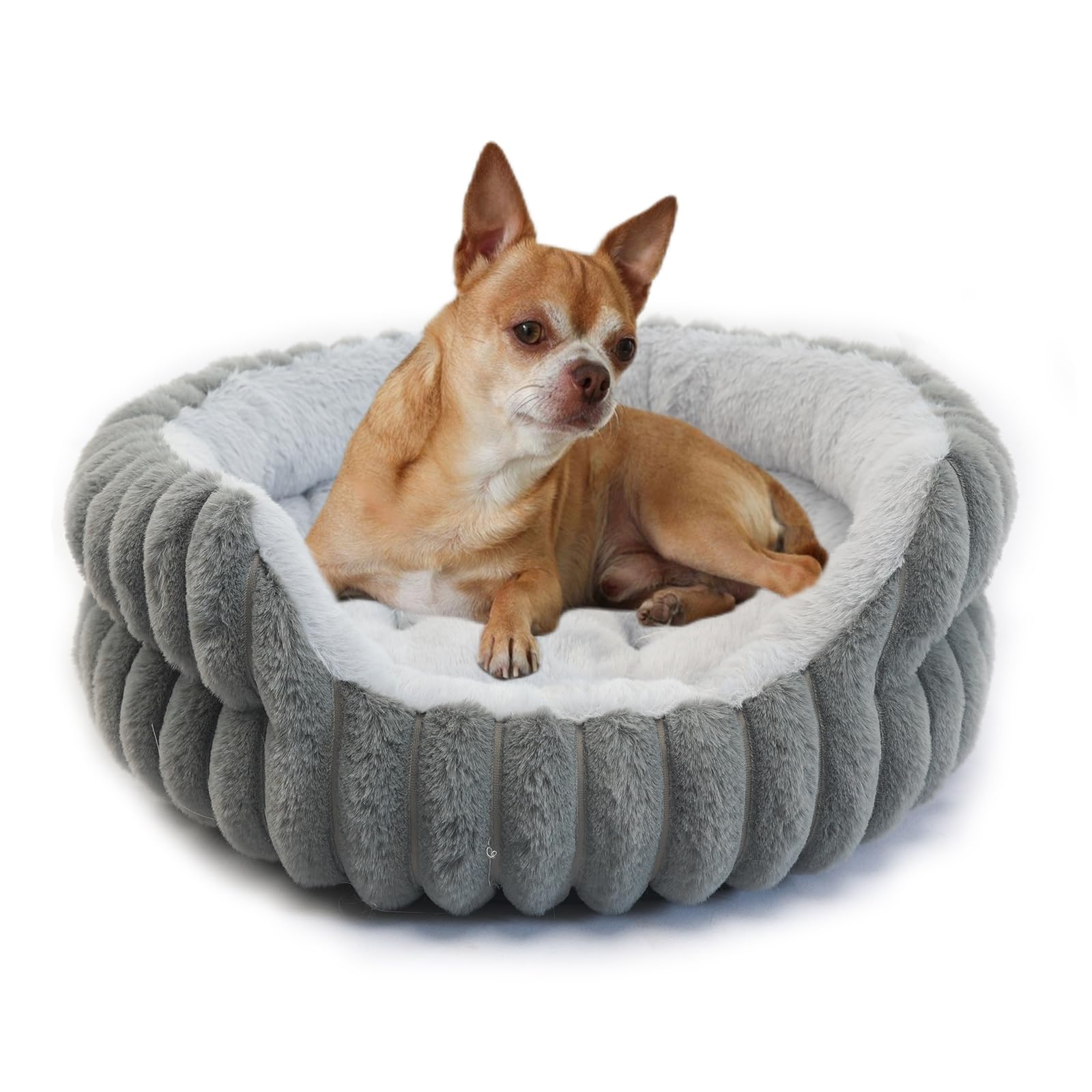 Nononfish Kitten Beds For Indoor Kittens Washable Comfy Burrowing Cat Bed Warm Cozy Puppy Bed For Small Dogs 0-15Lbs Boy