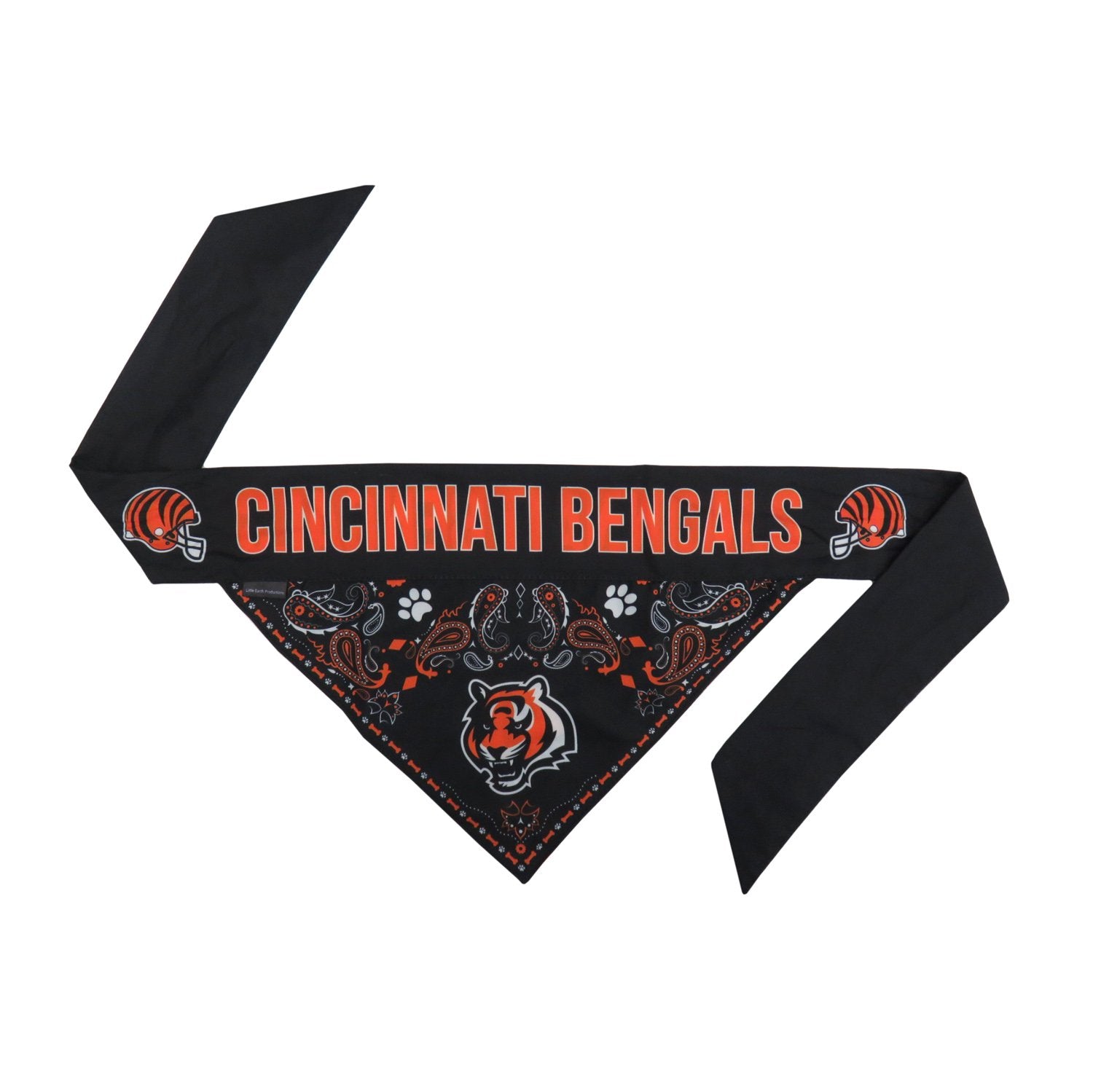 Littlearth Unisex-Adult Nfl Cincinnati Bengals Pet Bandana, Team Color, X-Large