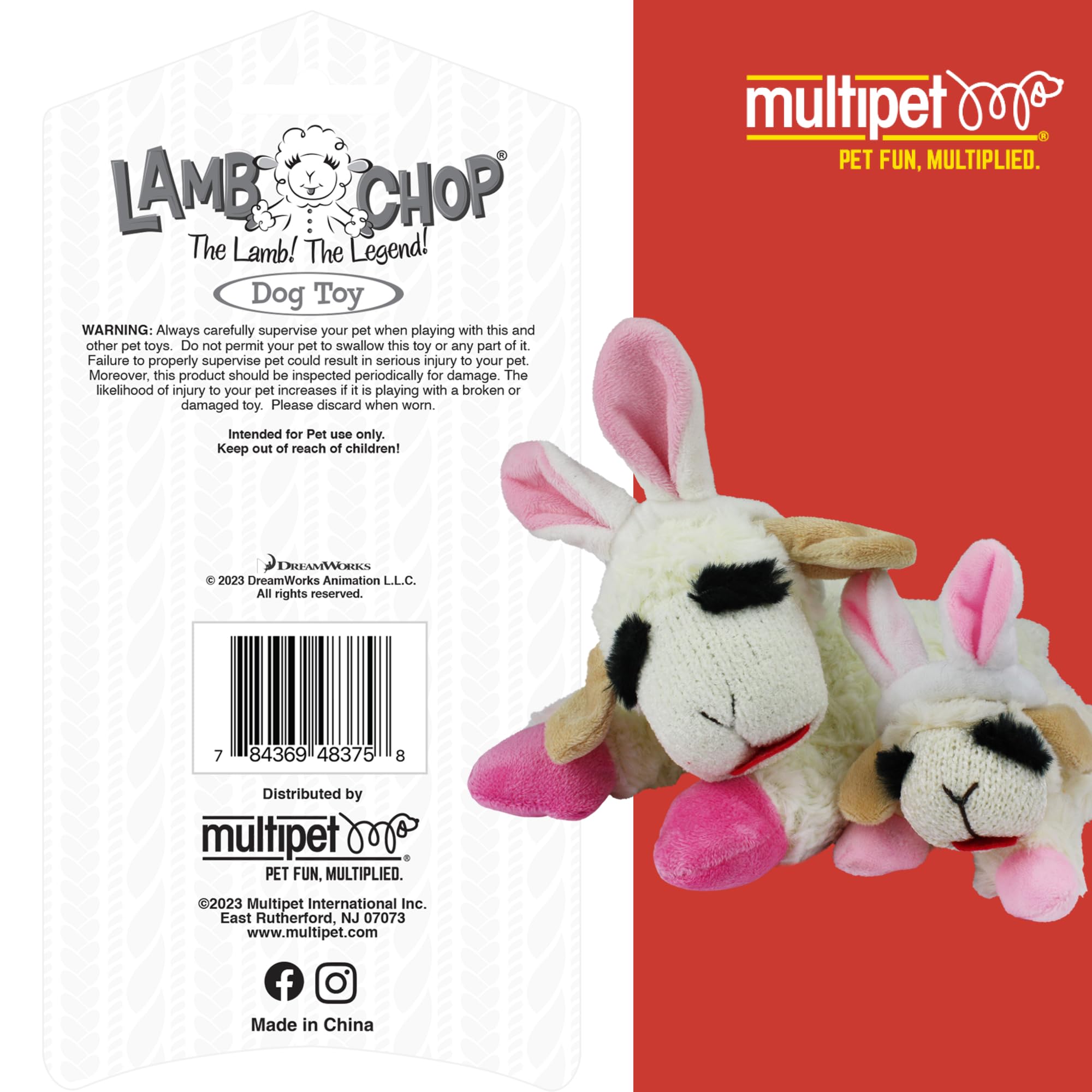 Multipet Lamb Chop Easter 10.5',White