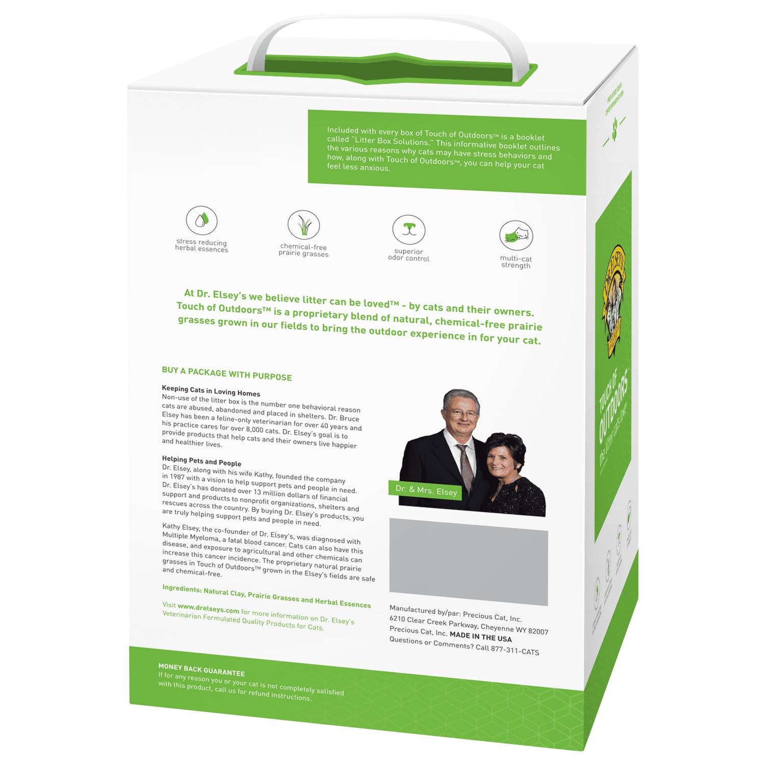 Dr. Elsey'S Precious Cat Touch Of Outdoors Litter Bag, 20 Lb